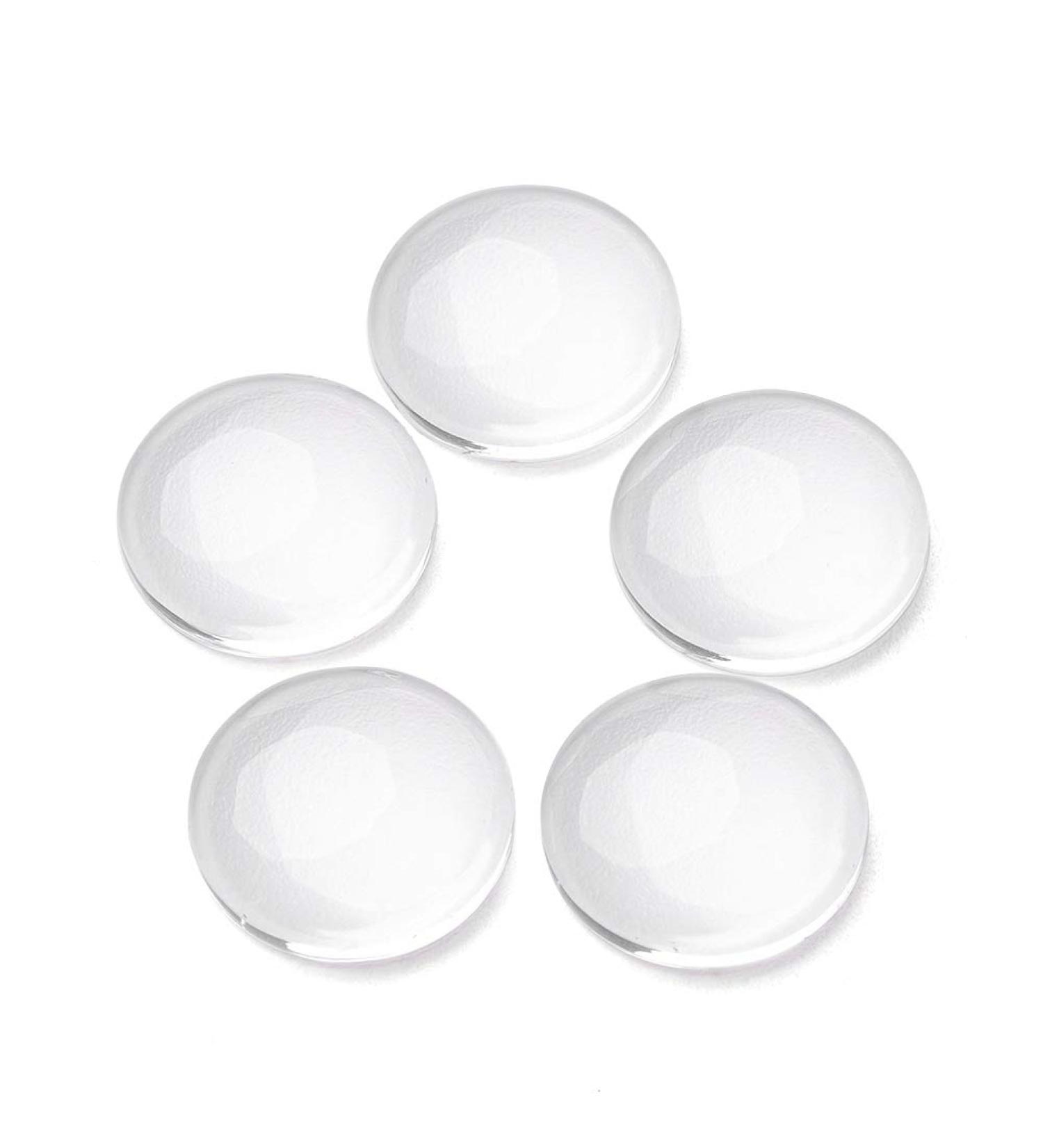 Craftdady 200Pcs 14mm Clear Glass Cabochons for Jewelry Making - Buy Online on GoSupps.com