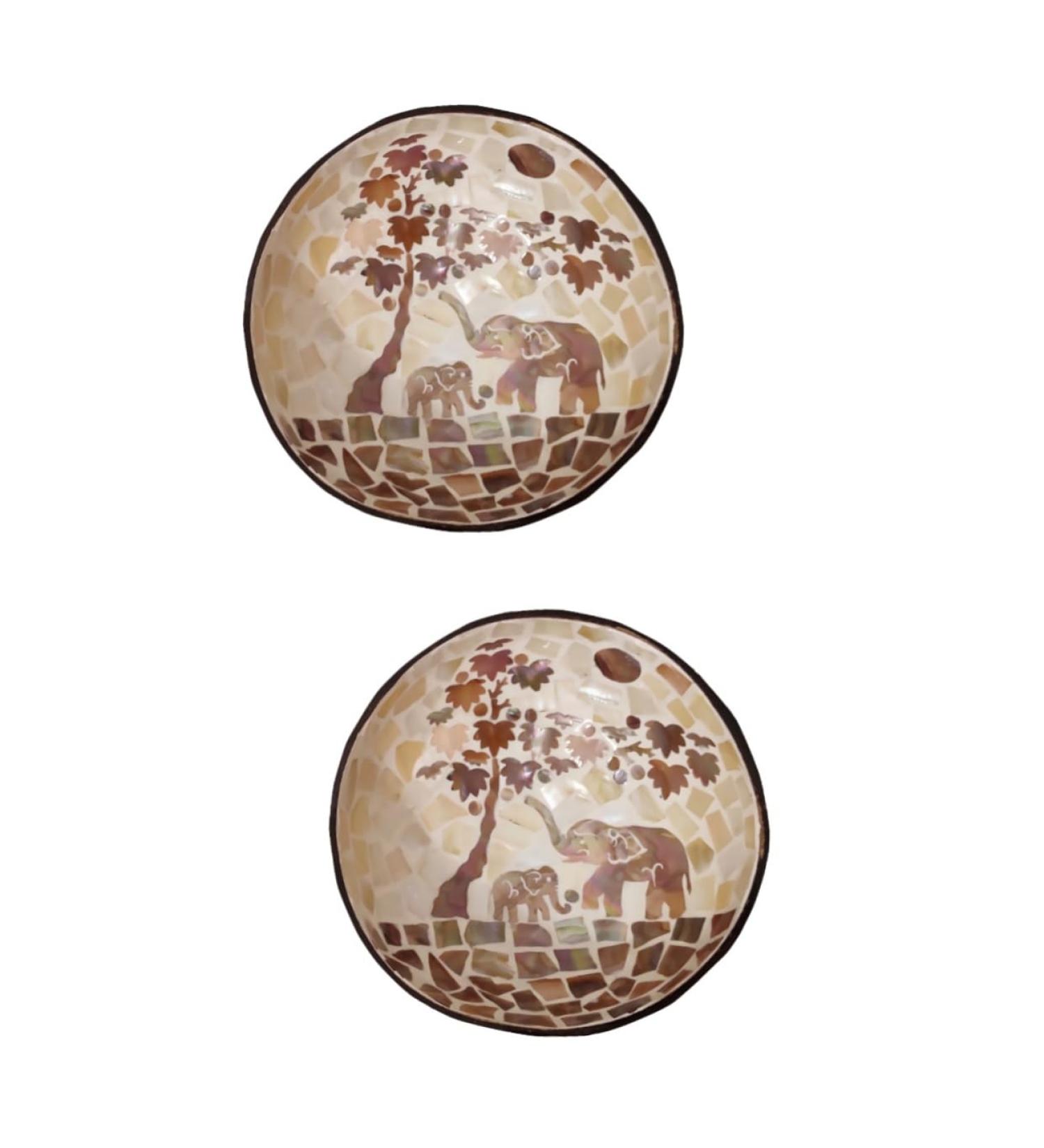 2 Pcs Coconut Shell Dishes Astronaut Wall Hook Coconut Bowl Decoration Work Desk Decor Candy Snacks Bowl Fruit Bowl Coconuts Shell Bowl Bling Decor Key Bowl Manual Wooden Lip Gloss 15X7CMx2pcs As Shownx2pcs - Buy Online on GoSupps.com