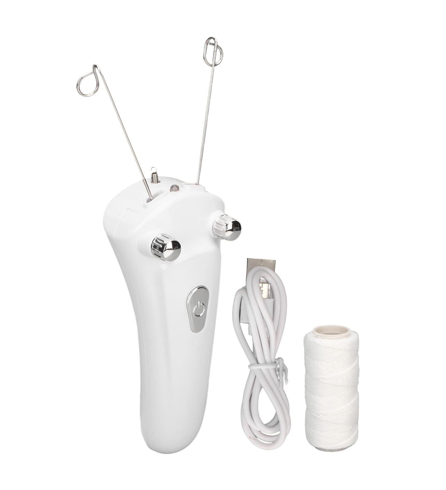 Facial Threading Hair Removal USB Charging Electric Cordless Threader Machine with LED Light Handheld Ladies Face Cotton Epilator for Chin Lip Arm Women Men - Buy Online on GoSupps.com