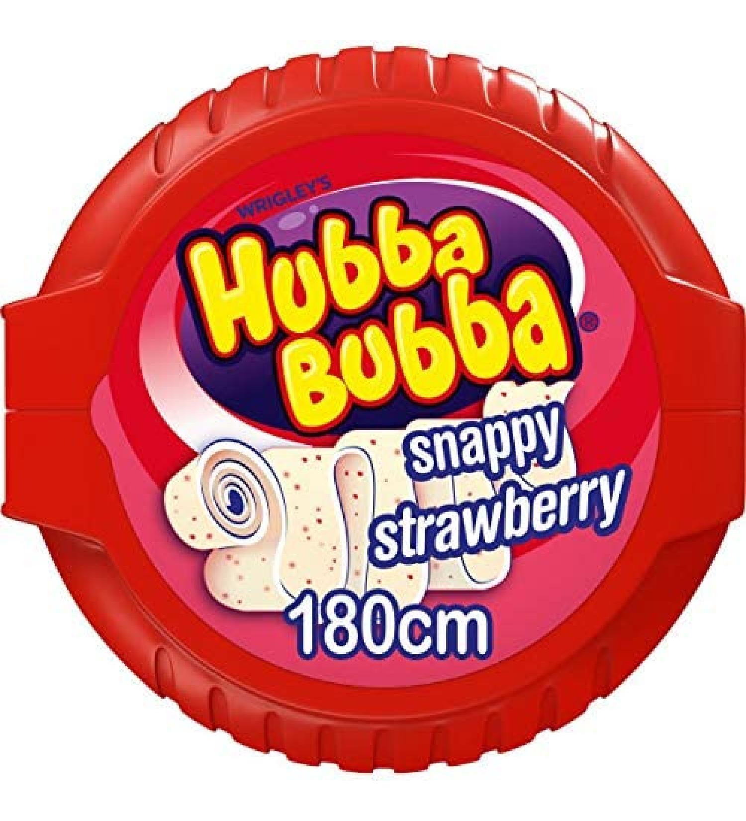 Hubba Bubba Bubble Tape Strawberry (Pack of 2) Delicious And Tasty Share With Family And Friends