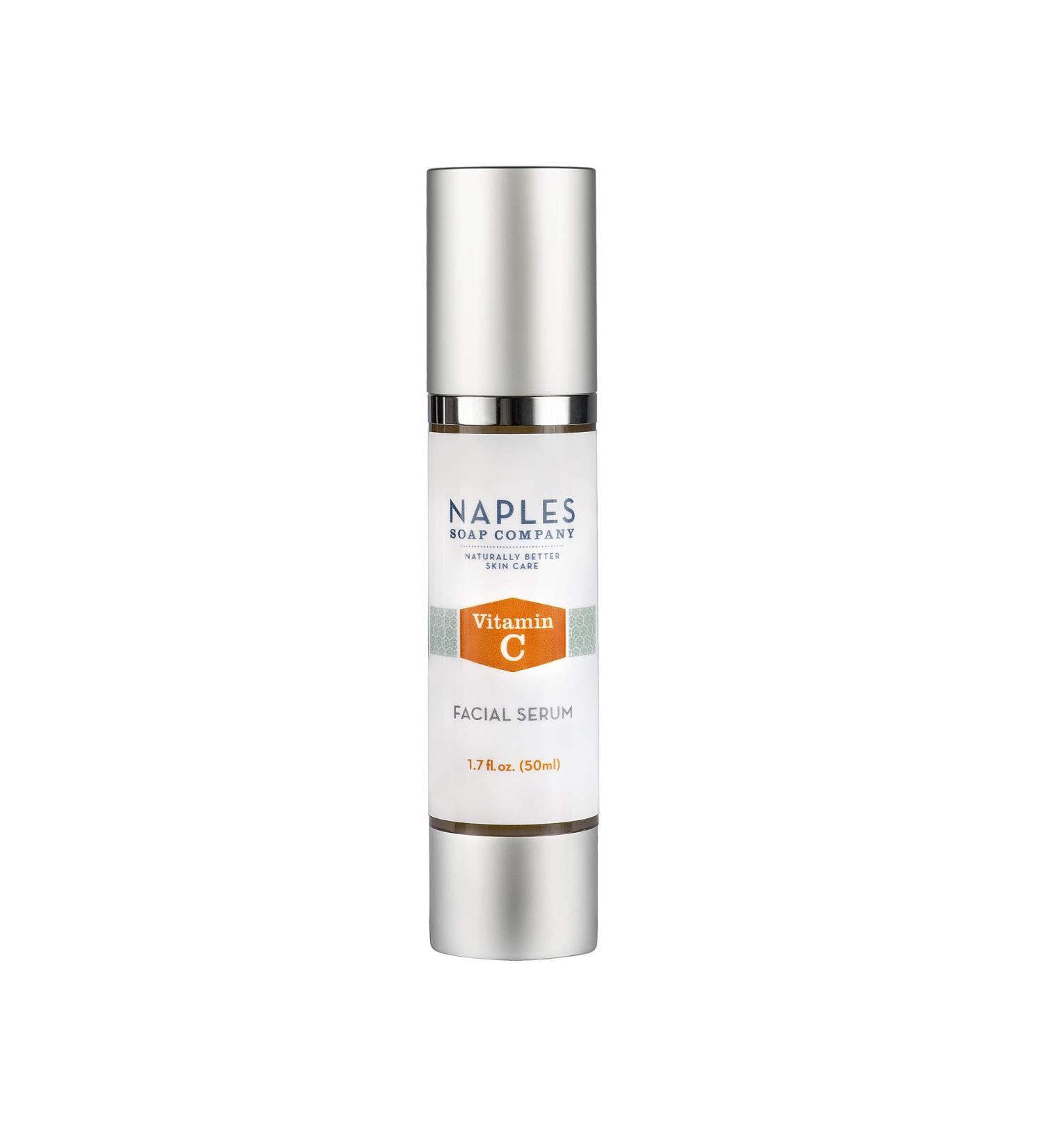 Shop Naples Soap Company Brightening Vitamin C Facial Serum - 20% Ascorbic Acid Vegan & Naturally-Derived 1.7 oz - Buy Online on GoSupps.com