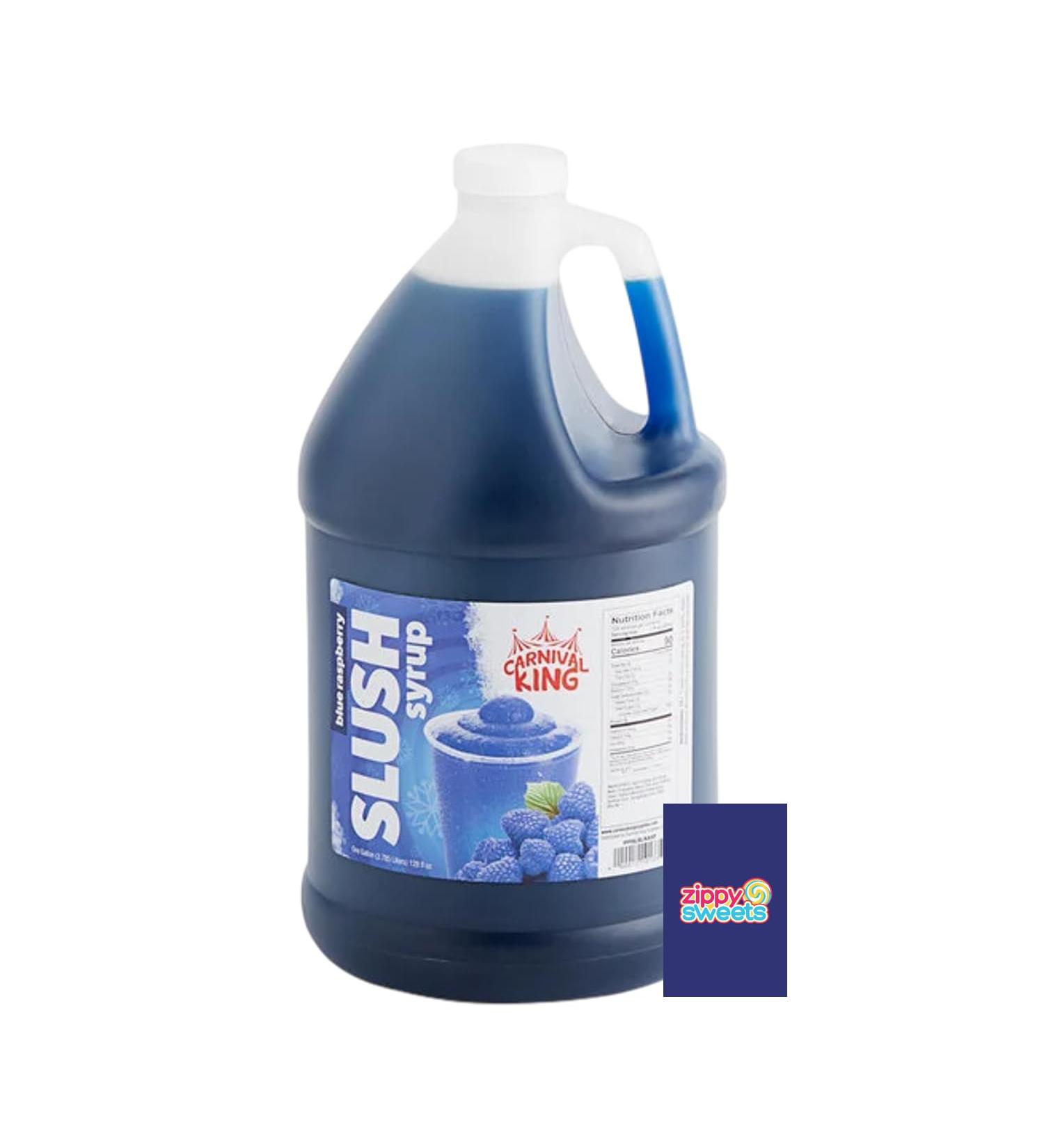 ZippySweets - Blue Raspberry Flavour Slushy Machine Syrup 1 Gallon 5:1 Concentrate for Slushie Machine Includes Bonus Mixing Guide Premium Slushie Syrup for Commercial and Home Use - Buy Online on GoSupps.com