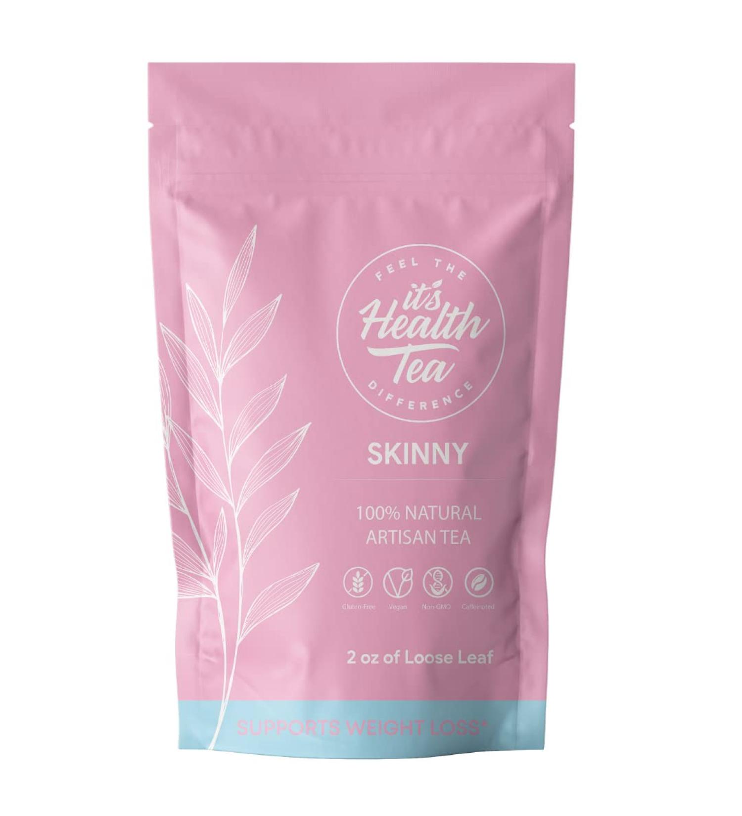 Skinny Tea Herbal Supplement - 10 Key Ingredients & Yerba Mate for Detox & Cleanse | International Shipping - Buy Online on GoSupps.com