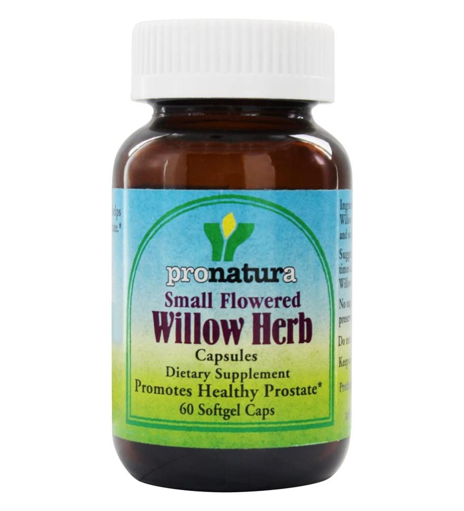 Pro Natura Small Flowered Willow Herb 60 Softgels - Natural Herbal Supplement - Buy Online on GoSupps.com