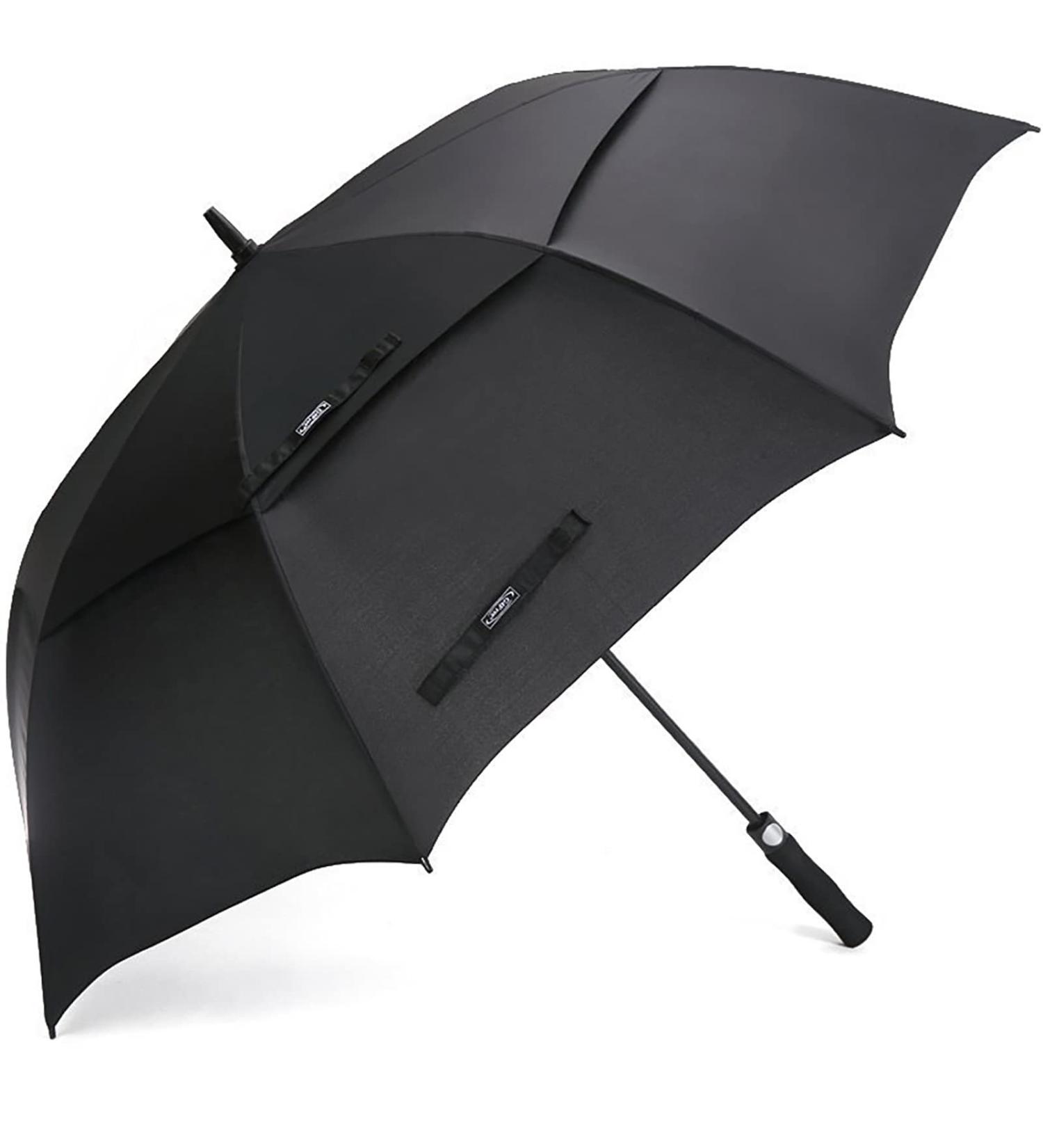 G4Free 62 Inch Automatic Open Golf Umbrella - Windproof, Waterproof Double Canopy Stick Umbrella - Buy Online on GoSupps.com