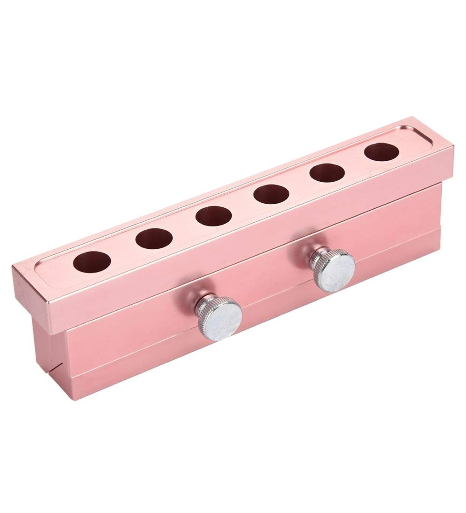 Dingln 12.1 DIY Lipstick Mold - Rose Gold Aluminum Alloy Lip Balm Maker Tool (6 Holes) for Perfect Custom Lip Products - Buy Online on GoSupps.com