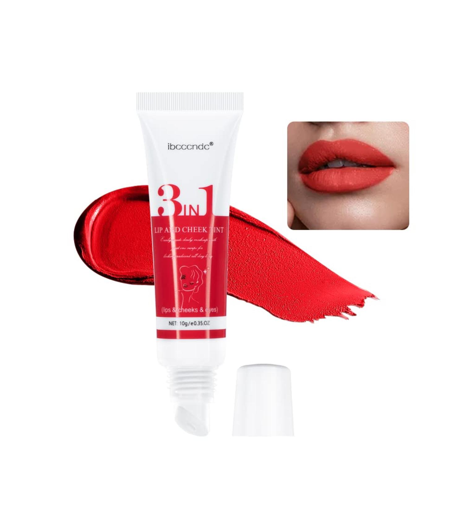 Ibcccndc 3-in-1 Cream Stick - Waterproof & Long-Lasting Lip, Cheek, and Eye Makeup | Ideal Gift for All Skin Tones - Buy Online on GoSupps.com