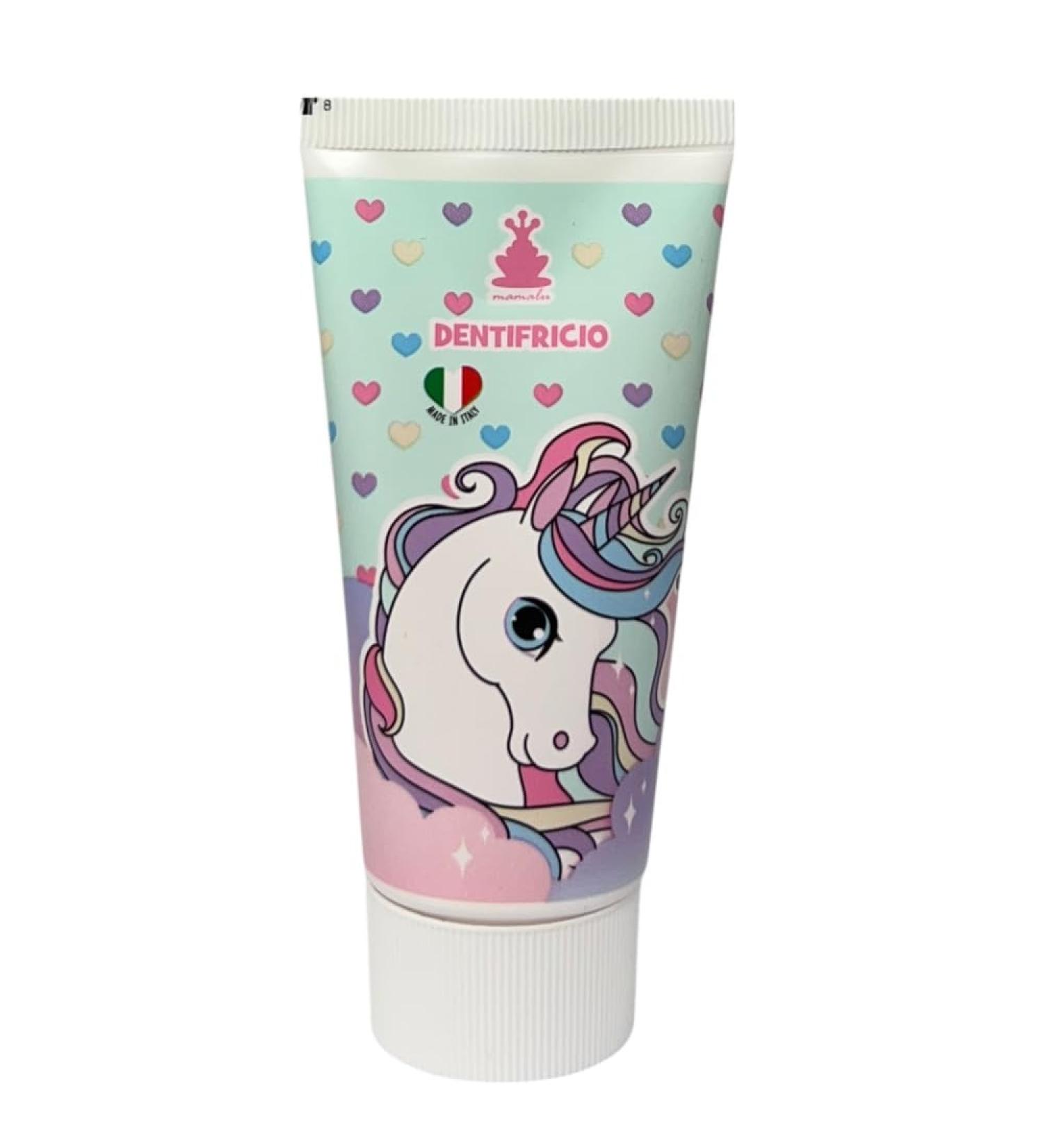 CARTOON Unicorn Strawberry Flavored Children's Toothpaste with Anticavity Sodium Flour 50ml