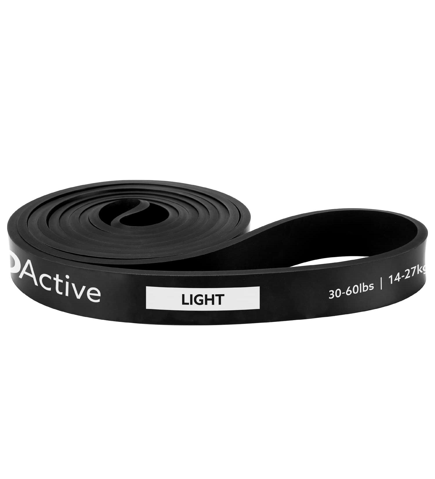 3DActive Pull Up Assist Band - Resistance Band 30-60lbs - Black 3/4 *4.5mm - Single Band - Buy Online on GoSupps.com