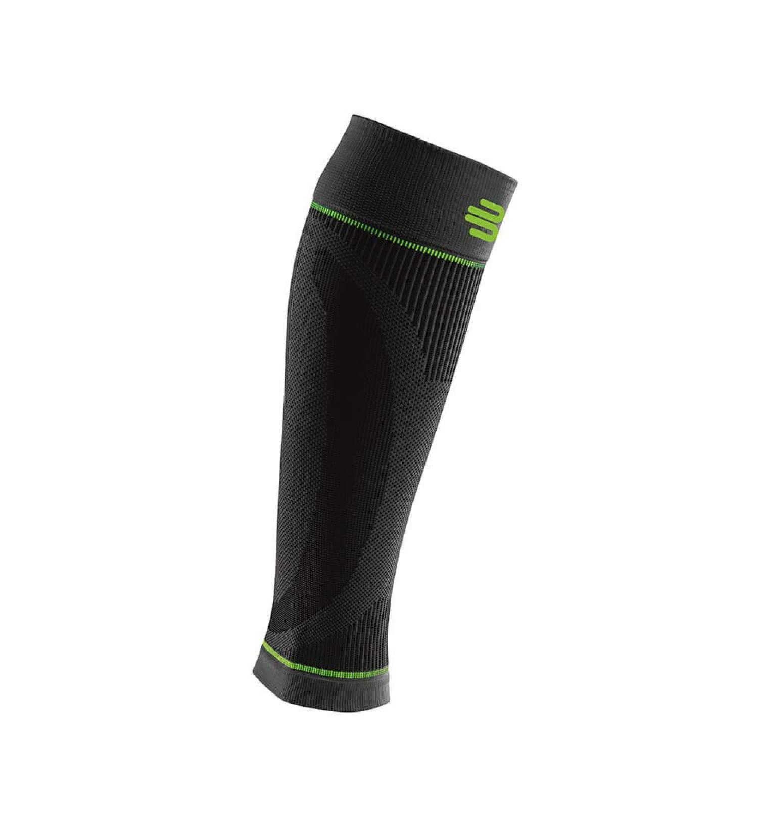 BAUERFEIND Calf Support Compression Sleeves | Unisex Extra Long Leg Warmers | Black - International Shipping Available - Buy Online on GoSupps.com