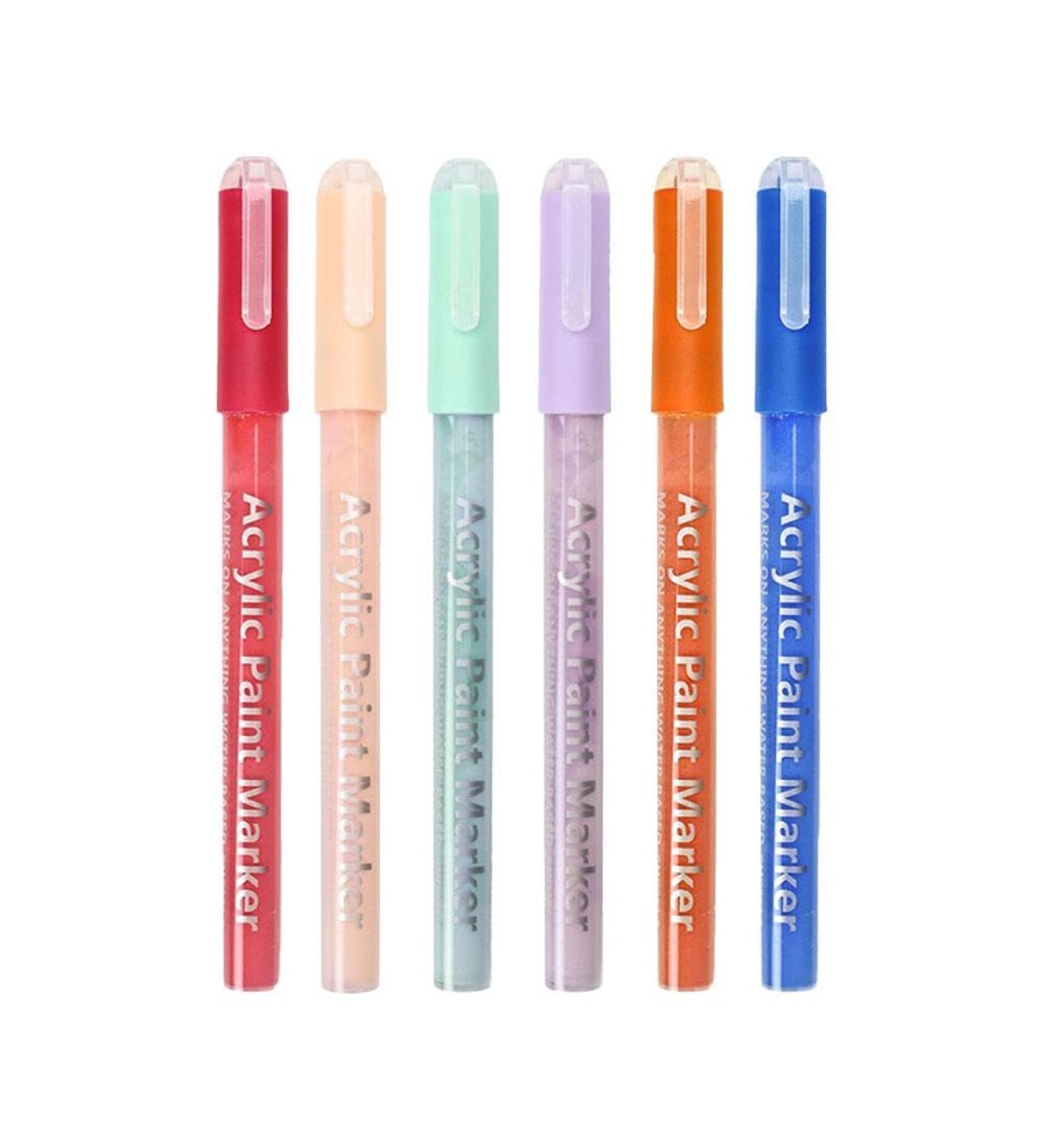 BBASILIYSD 6 Pcs 3D Nail Pens Set Glitter Nail Graffiti Drawing Pen Nail Polish Liner Pens For Party Drawing Brush 6 Sets Pvc Box02# 6pcs - Buy Online on GoSupps.com