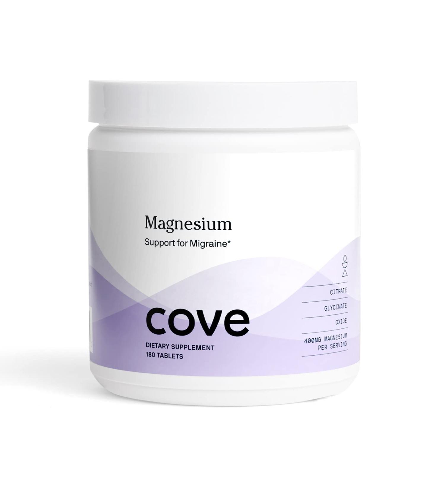 Cove Magnesium 400mg Dietary Supplement - 180 Tablets | 3 Month Supply - Buy Online on GoSupps.com