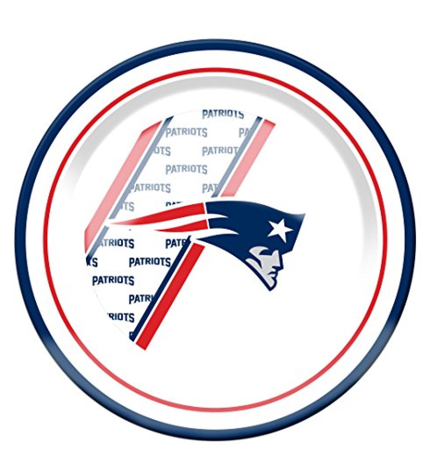 NFL New England Patriots Melamine Dinner Plate - Officially Licensed Dinnerware - Buy Online on GoSupps.com