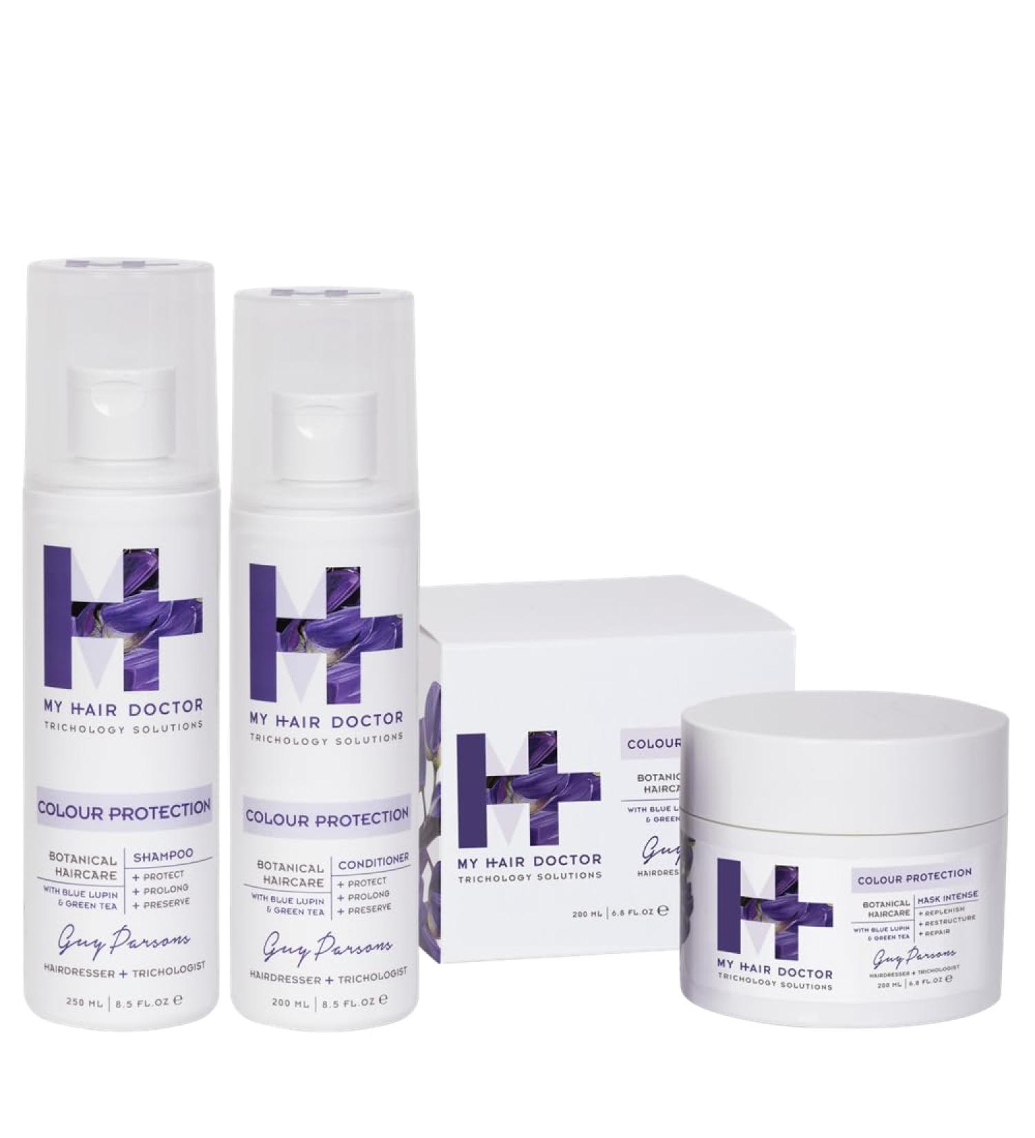  MY HAIR DOCTOR MY HAIR DOCTOR Set of 3 shampoos (250 ml) conditioner (200 ml) and intensive hair mask (200 ml) for color-treated hair - Buy Online on GoSupps.com
