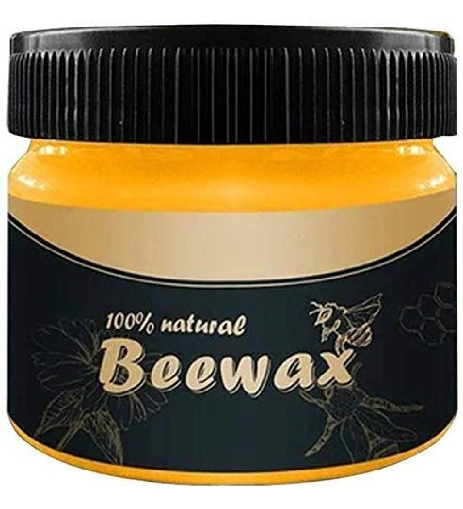 Wood Seasoning Beewax Multifunction Wood polishing wax Natural care beeswax for Polish Furniture Floor Tables Cabinets 80G - Buy Online on GoSupps.com
