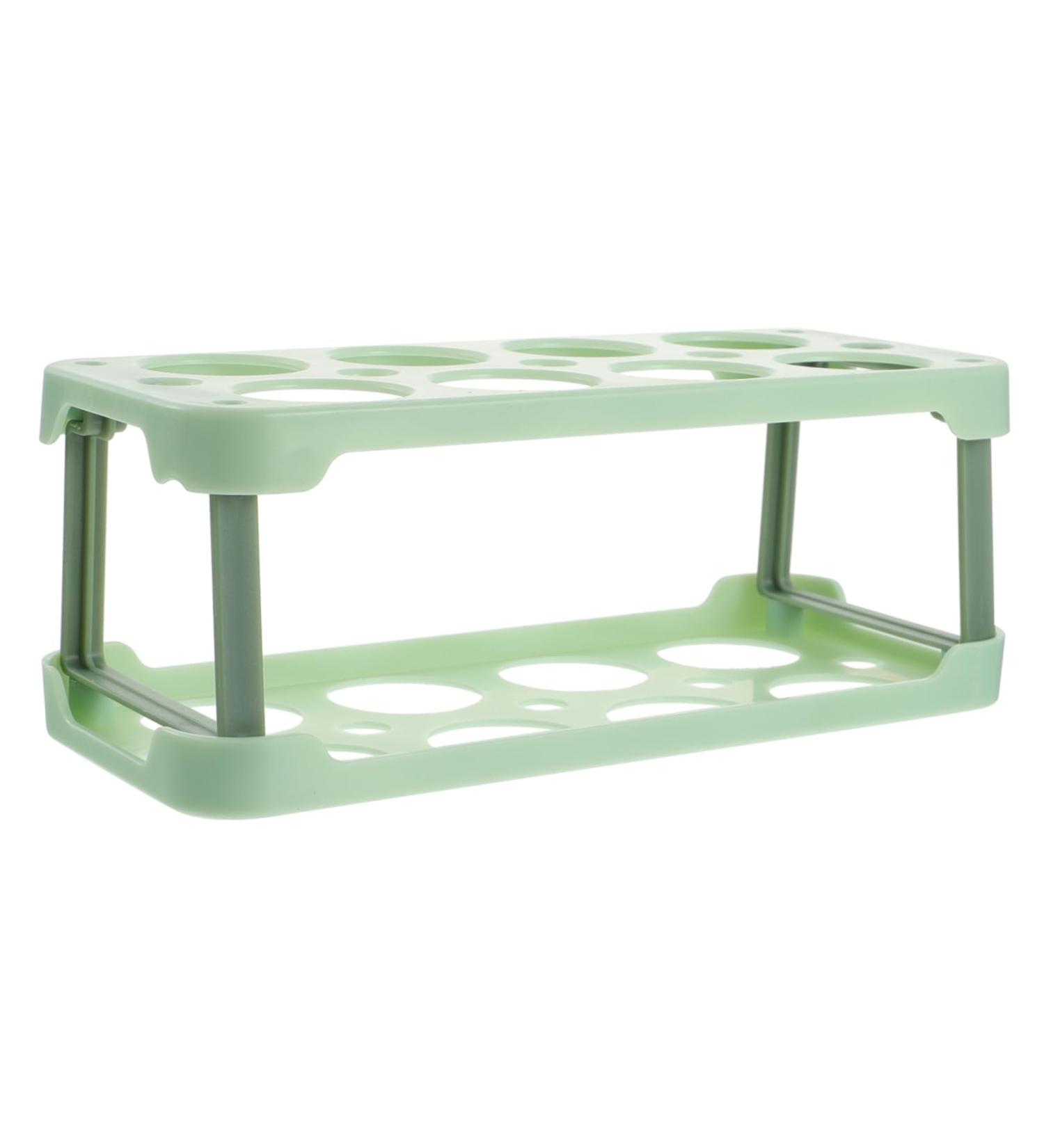 Yardenfun Box Egg Carton Eggs Plastic Tray Egg Storage Container Egg Tray Refrigerator Household re-usable Green 22.3X10.1X8.9CM - Buy Online on GoSupps.com
