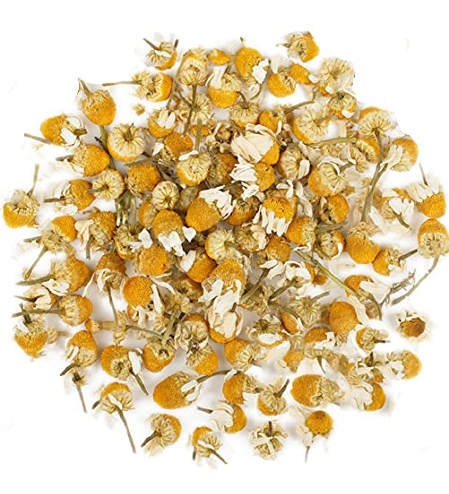 Chamomile Flowers - 100% Natural - Herbal Tea - 1 lb (16oz) - EarthWise Aromatics