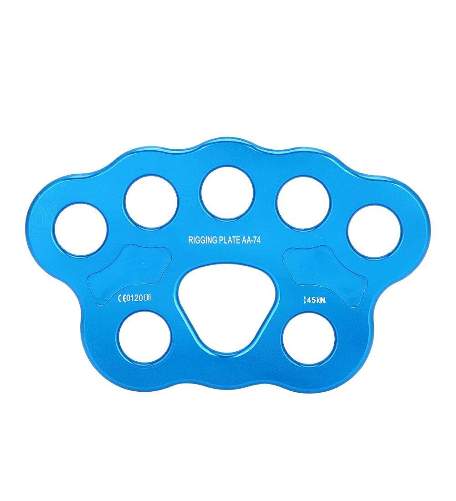 8 Holes Rigging Plate 36KN Paw Rigging Plate for Outdoor Rock Climbing - Buy Online on GoSupps.com