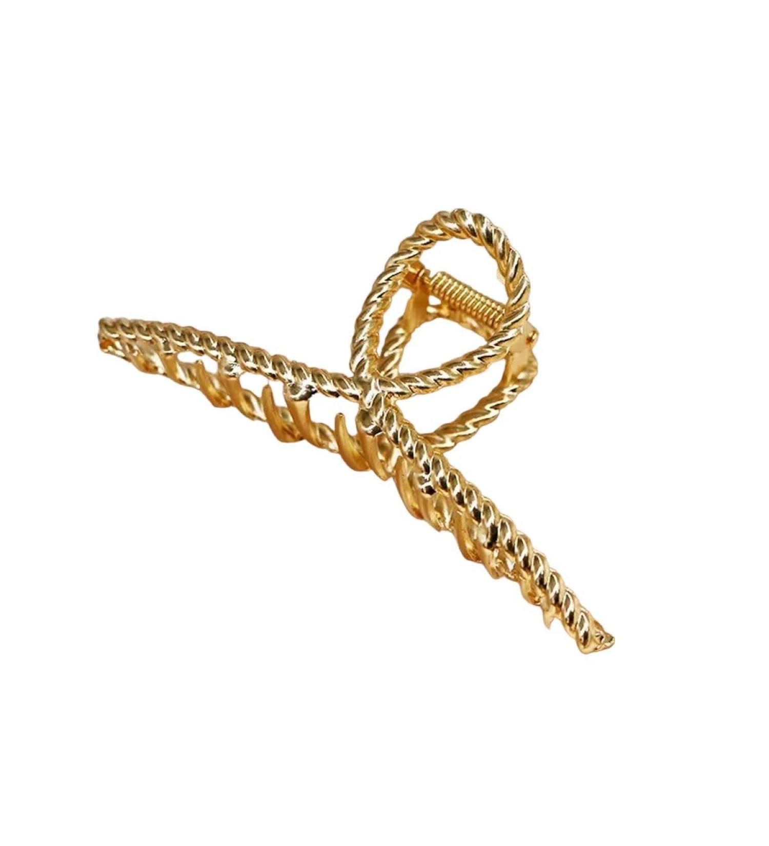 New 2025 Women's Elegant Gold Metal Geometric Hair Clips Fashion Vintage Bathing Grip Claw Clips Barrette Hair Styling Tool Ponytail Clip Jewelry Fashion Accessories Creative Gift - Buy Online on GoSupps.com