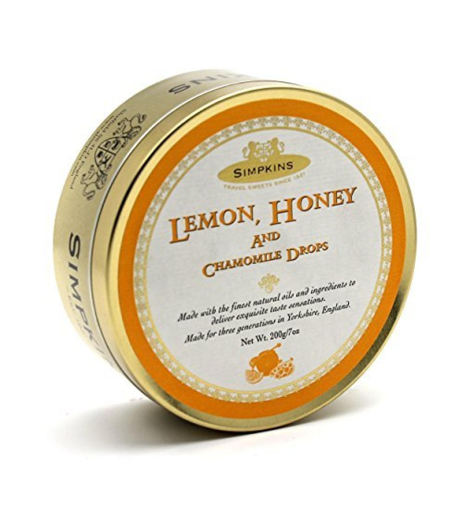 Lemon Honey & Chamomile Drops - Simpkins Travel Sweets 200g by Simpkins