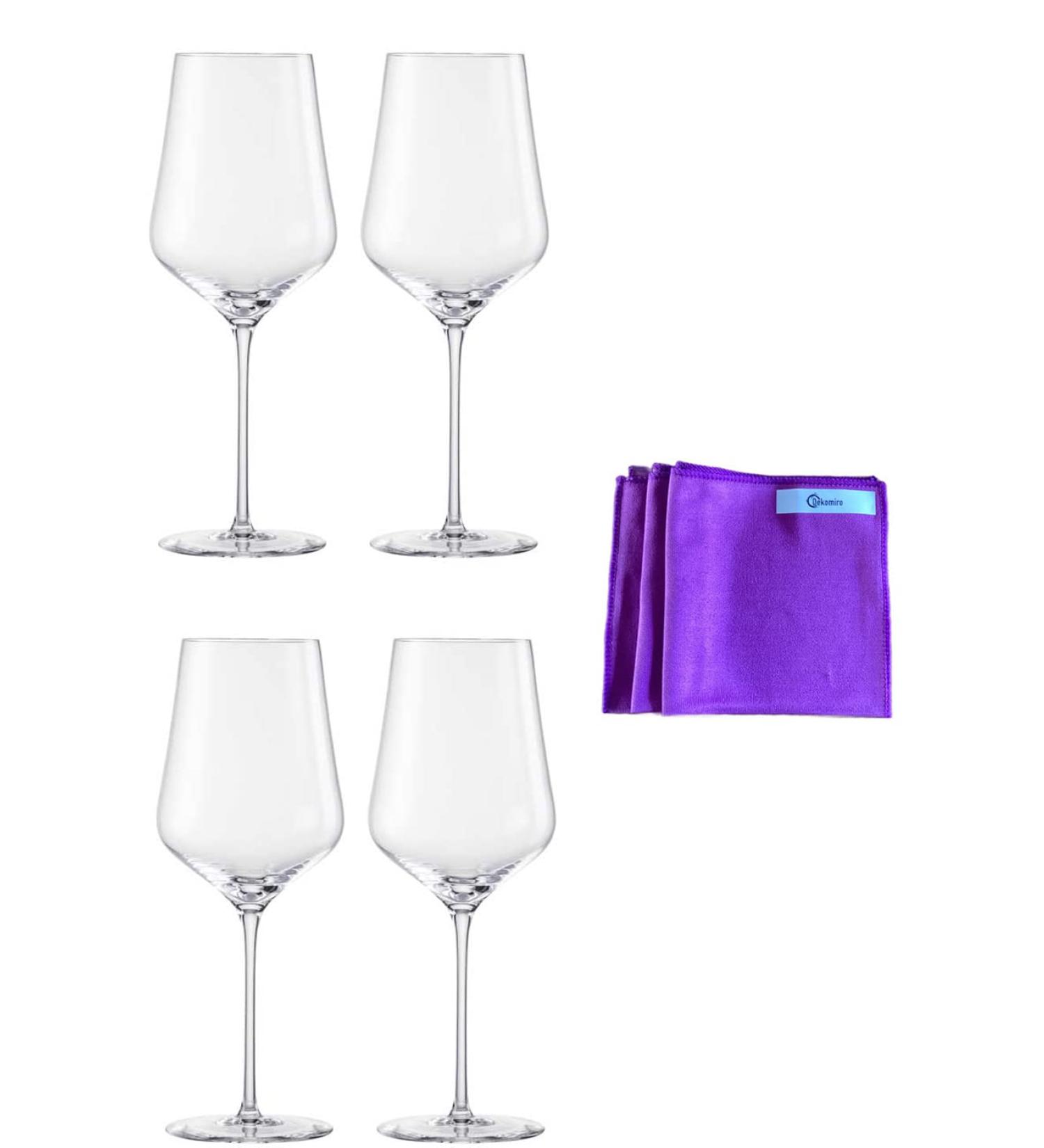 Dekomiro Set Sky Bordeaux Sensis Plus 4-piece set 518/21 with glass cleaning cloth