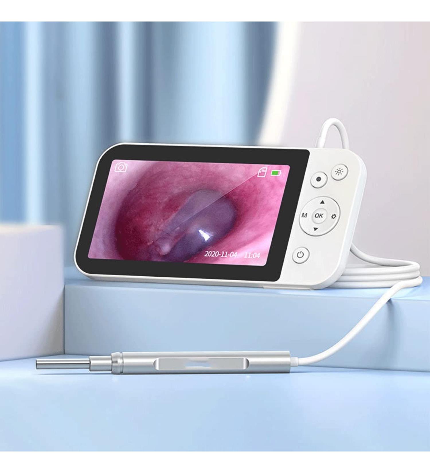 QIYUDS Ear Wax Removal Endoscope Tool | 3.9mm Diameter, 6 LED Lights, Easy to Use | Kids/Adults/Pets - Buy Online on GoSupps.com
