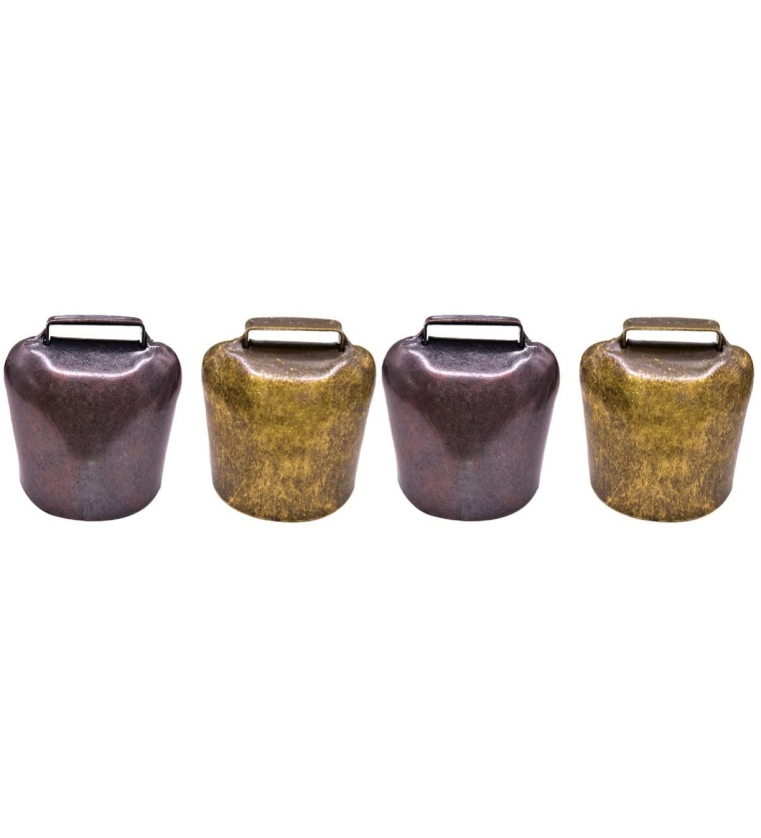 Buy 4-Piece Cattle & Sheep Bells Set | Loud Iron & Bronze Grazing Bells - Ancient Handcrafted Ornaments - Buy Online on GoSupps.com