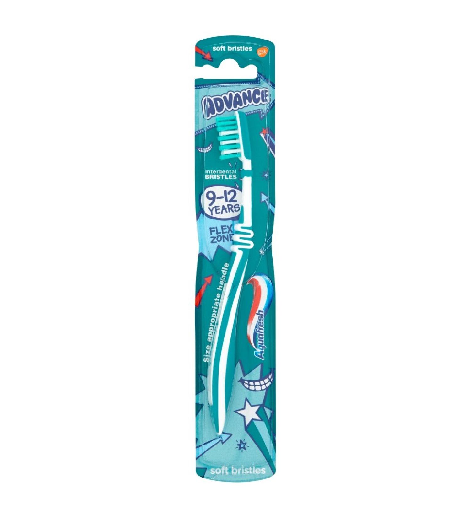 Aquafresh Kids Toothbrush for Ages 9-12 - Advanced Dental Care | 1 Count - Buy Online on GoSupps.com