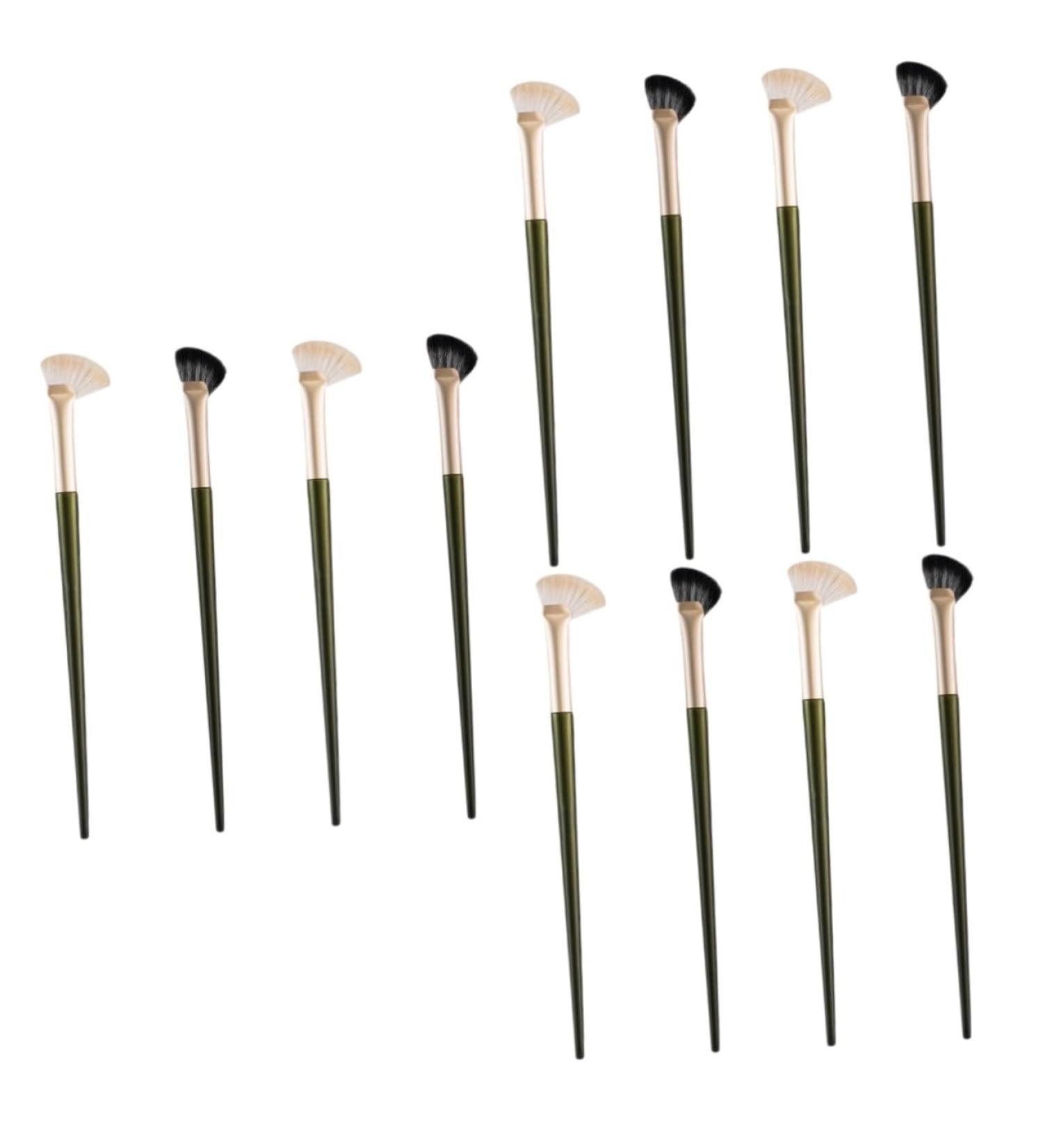 Baluue 12 Pcs Nose Shadow Brush Concealer Brush Cosmetic Brush Eye Shadow Brush Eyeshadow Wooden Handle - Buy Online on GoSupps.com