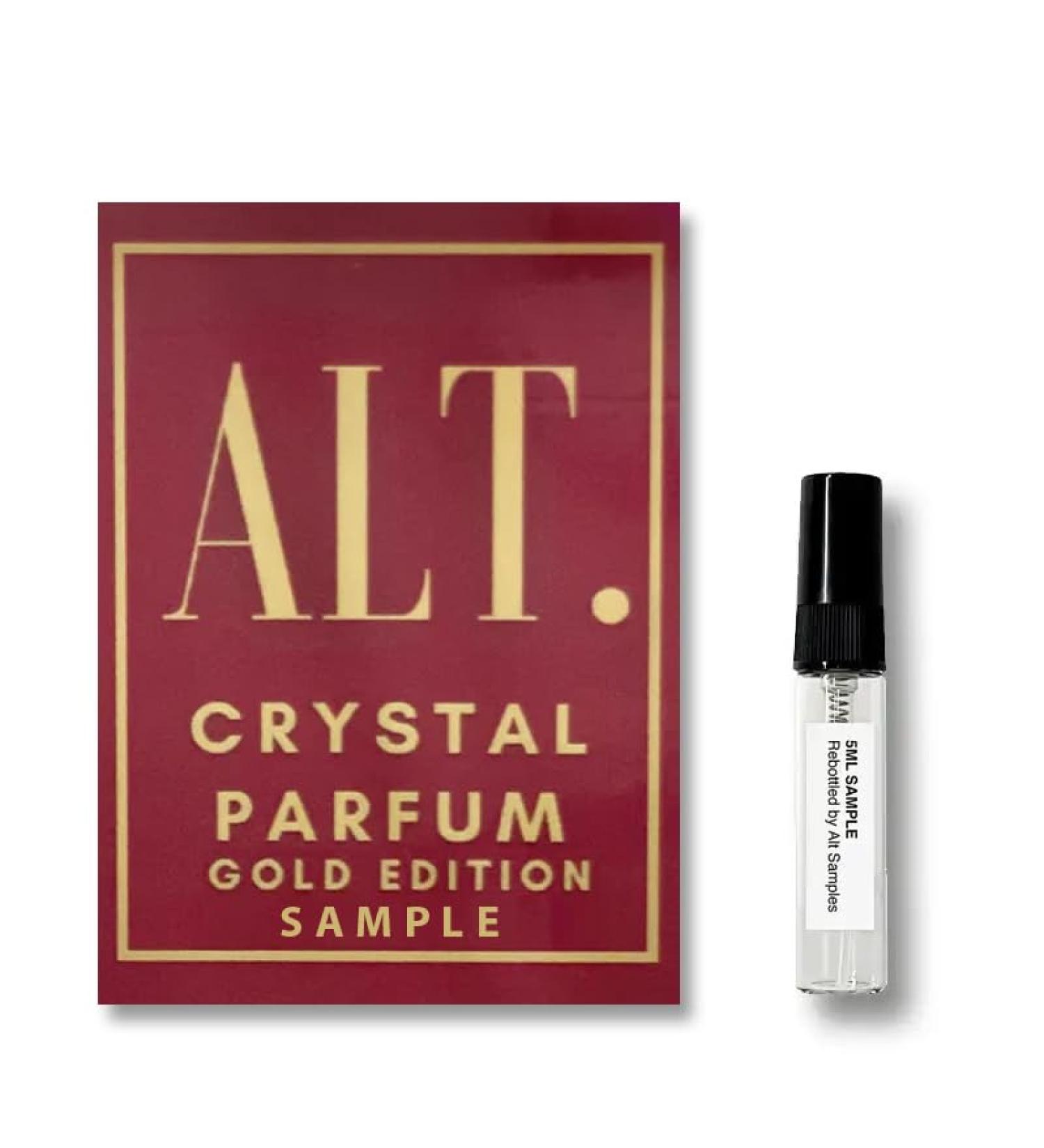 J FARELL ALT Crystal Parfum Gold Sample Size 5ml Perfume for Women & Men 5mL by ALT Fragrances Perfume Cologne - 0.17fl oz