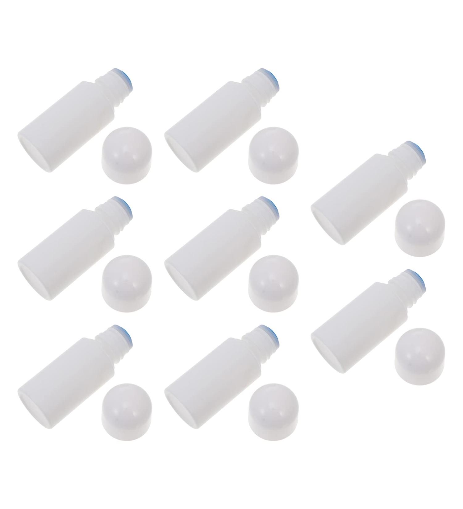 Minkissy 8 pieces sponge head bottle refillable sponge head applicator plastic empty liquid medicine bottles skin care scalp hair care medicine cosmetic travel use - Buy Online on GoSupps.com