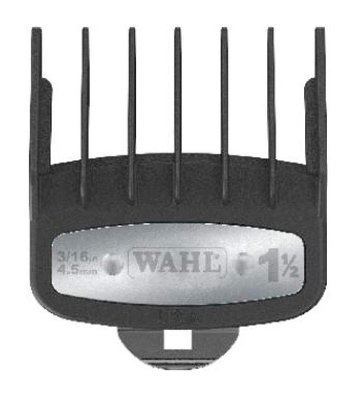 WAHL Professional 1 1/2" Premium Cutting Guide with Metal Clip #53109 - Great for Barbers and Stylists - Ensures Smoother Safer Cutting Experience - Fits All Vibrator Clippers