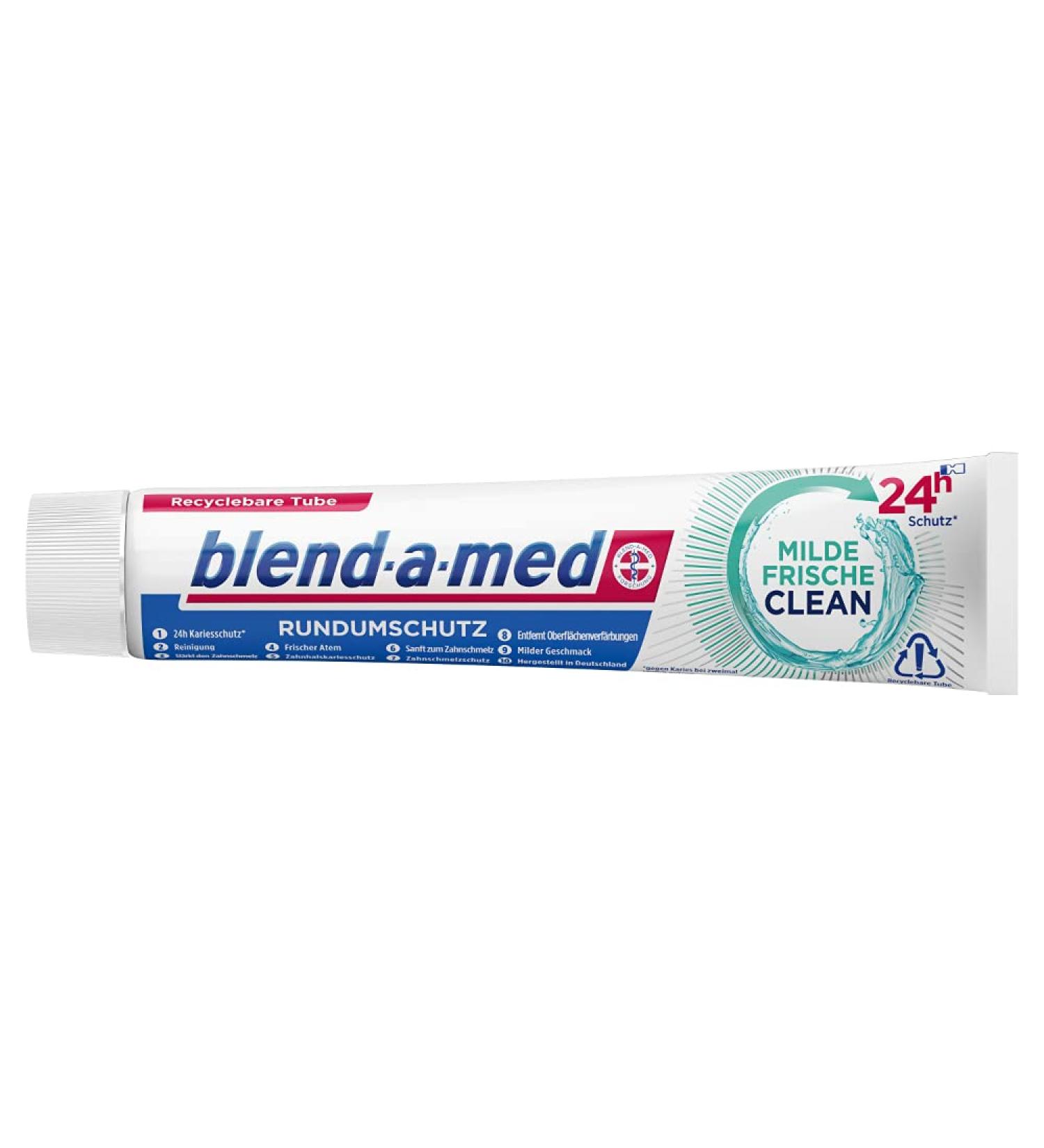 Blend-a-med All-round Protection Mild Fresh Clean Toothpaste 75ml Mint 75 ml (1 pack)