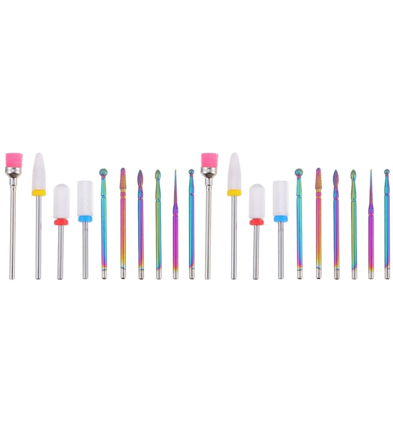 minkissy Exfoliante 2 Sets Nail Polish Set Nail Polishing Tool Drill Bit Manicure Tool Nail Drill Bits Nail File Electric Nail Drills Nail Grinding Head Nails Kits Metal Acrylic Colorful - Buy Online on GoSupps.com