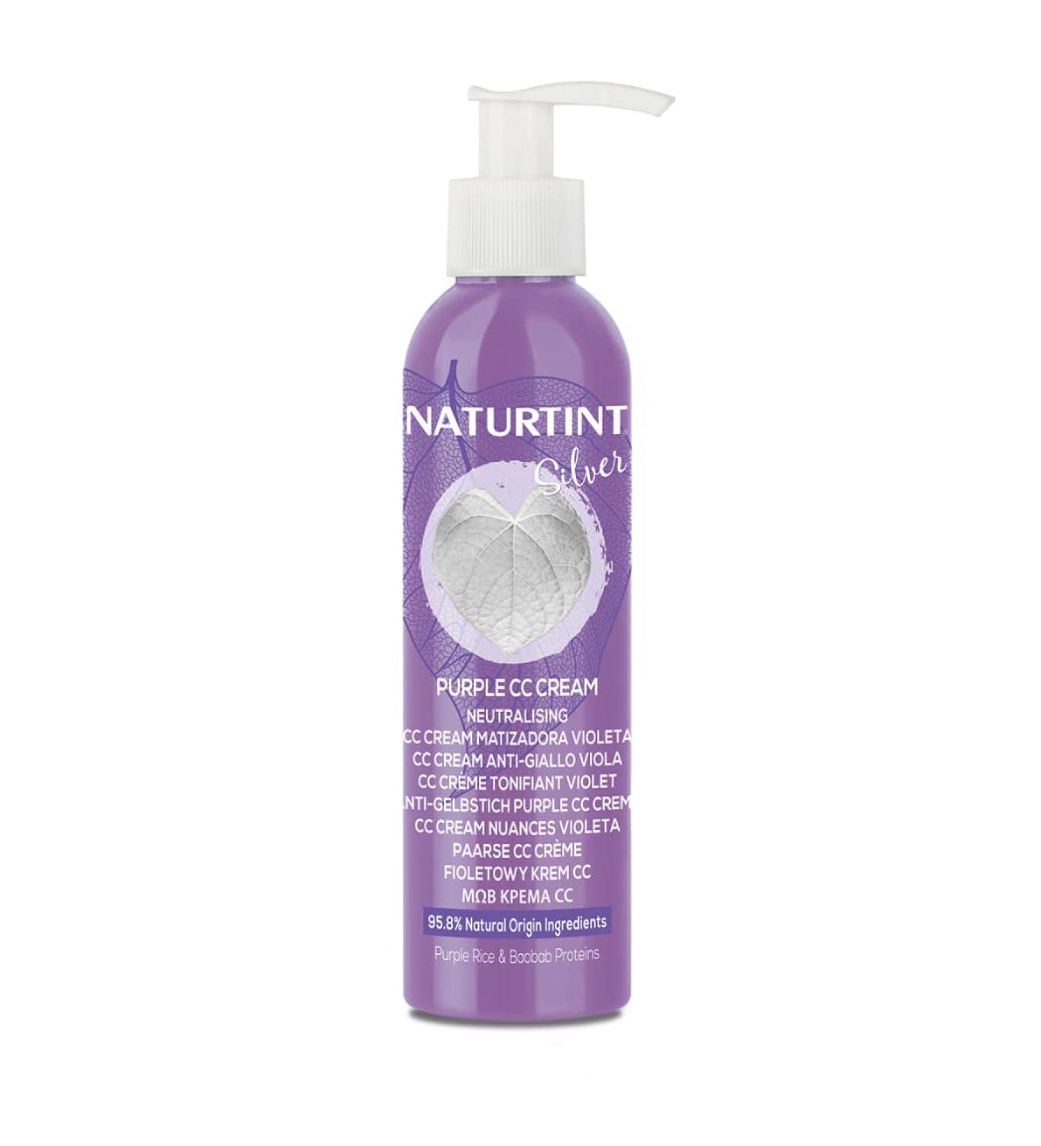 No Rinse Violet Mattifying CC Cream | Eliminate Yellow & Copper Tones | 95.8% Natural Ingredients | 200ml - Natureint - Buy Online on GoSupps.com