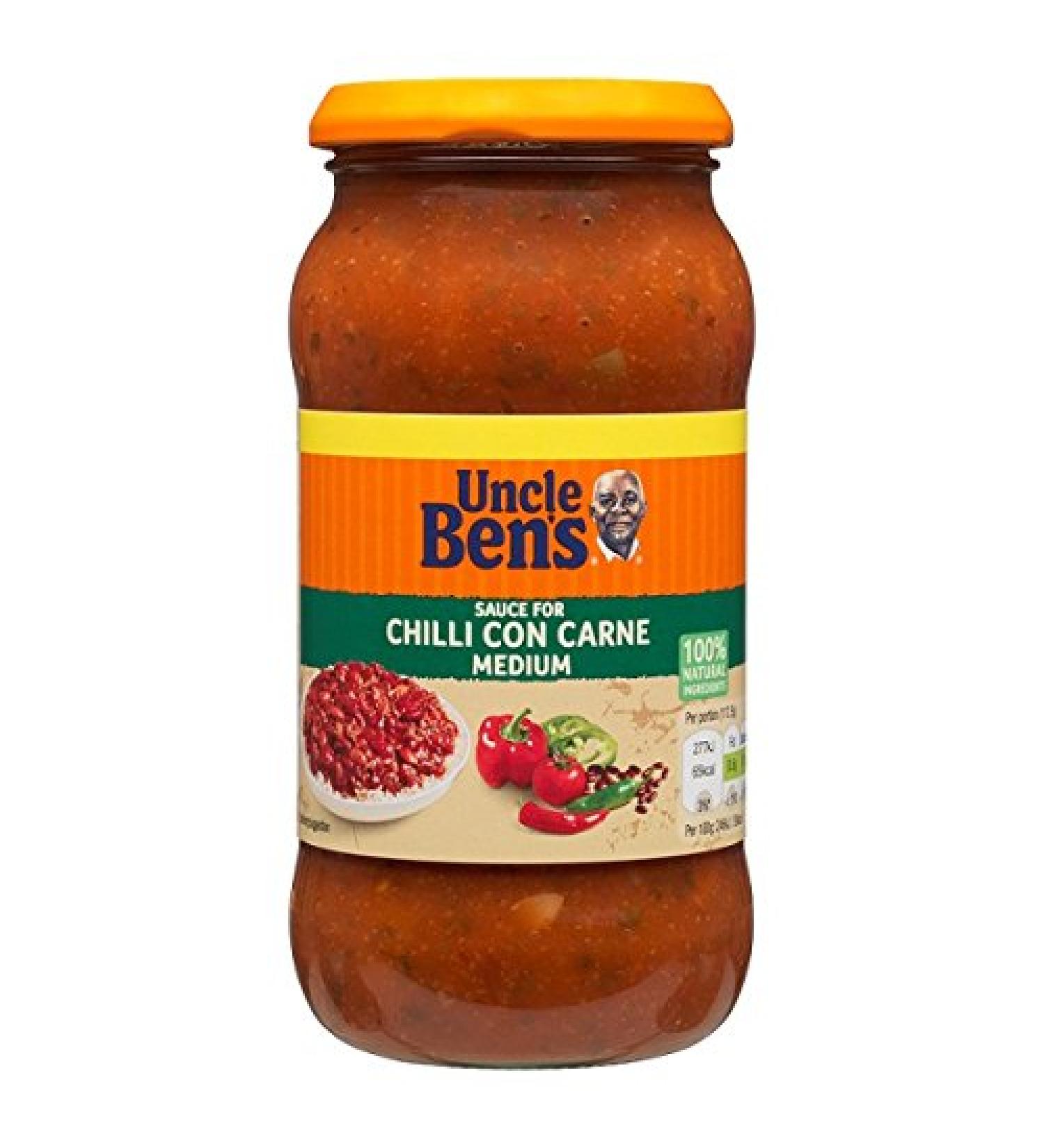 UNCLE BEN'S UNCLE BEN'S Chilli Con Carne Sauce Medium 450g (6 x 450g)