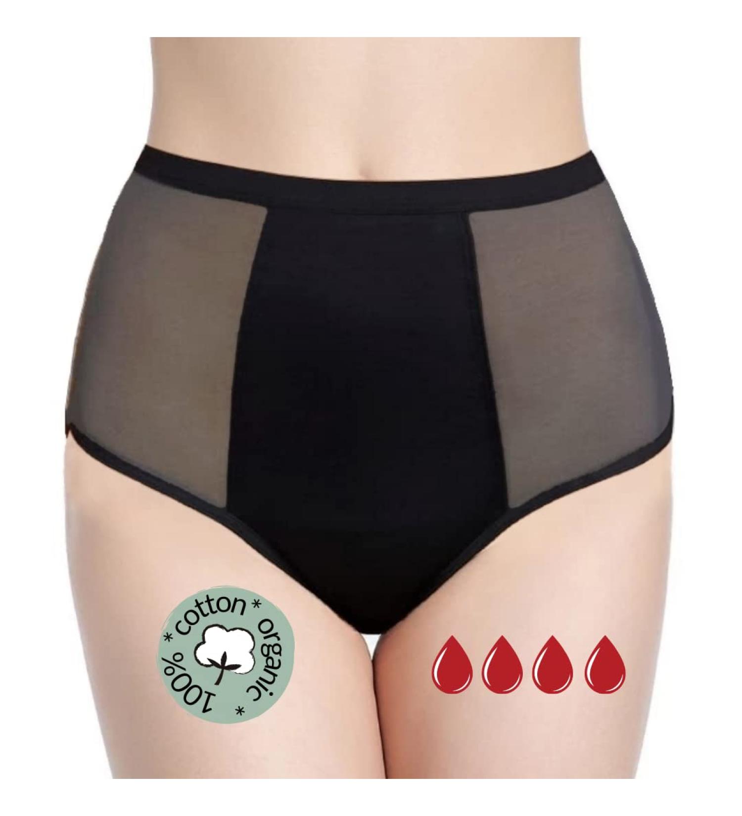 Noblood Period Underwear - Eco-Friendly Washable Cotton Period Briefs (XXS-4XL) | Absorbs 2-3 Tampons for Girls - Buy Online on GoSupps.com