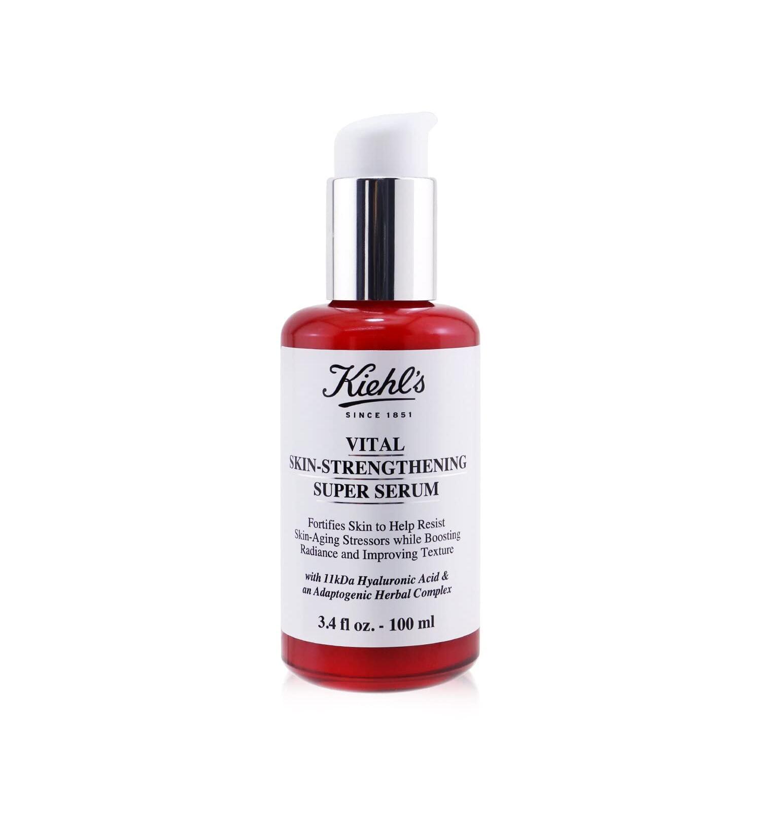 Kiehl's Vital Skin-Strengthening Hyaluronic Acid Super Serum 3.4oz (100ml) - Hydrating Anti-Aging Formula - Buy Online on GoSupps.com