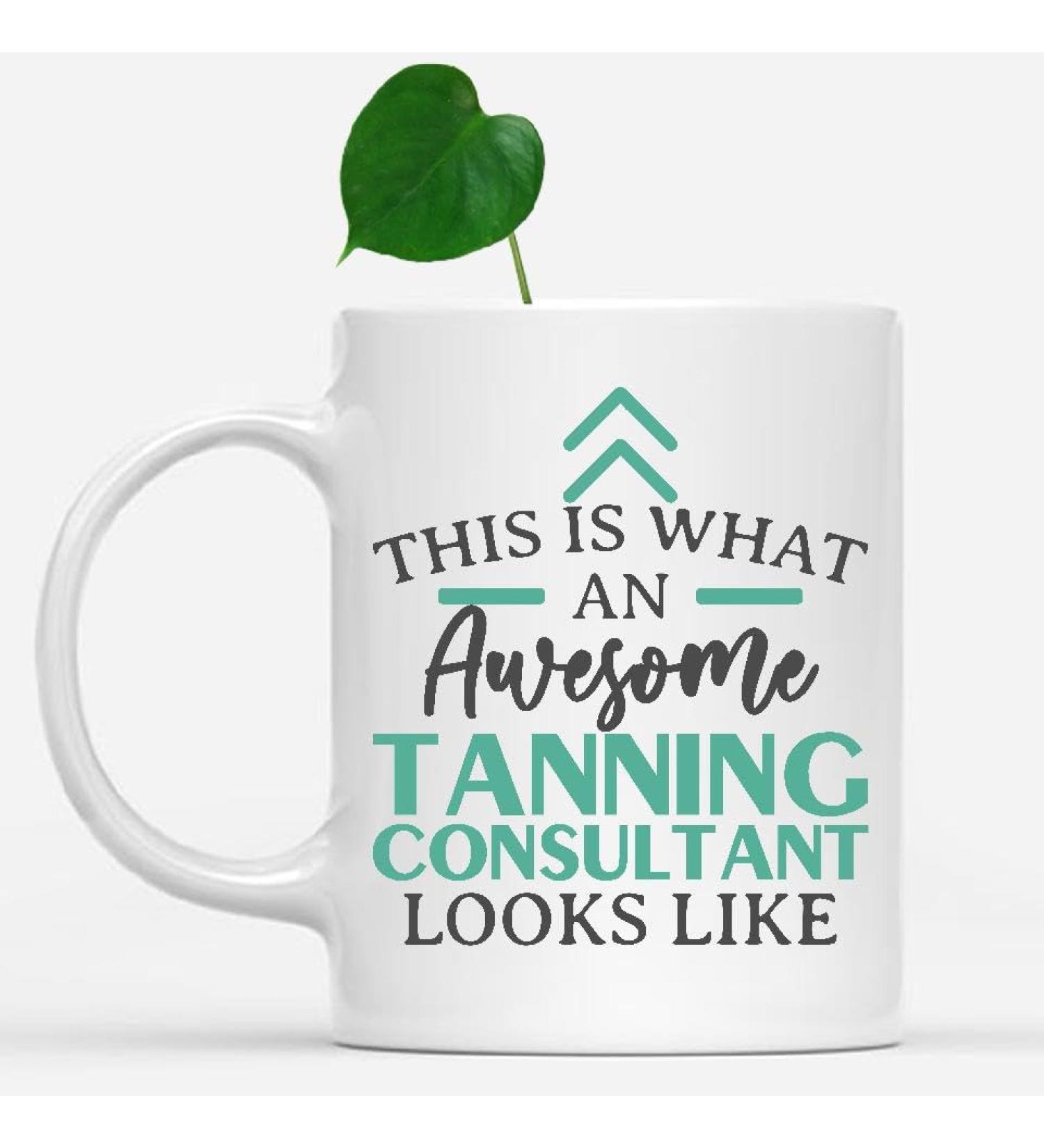 Funny Tanning Consultant Mug 11oz - Unique Gift for Coworkers | Awesome Tanning Consultant Ceramic Cup - Buy Online on GoSupps.com