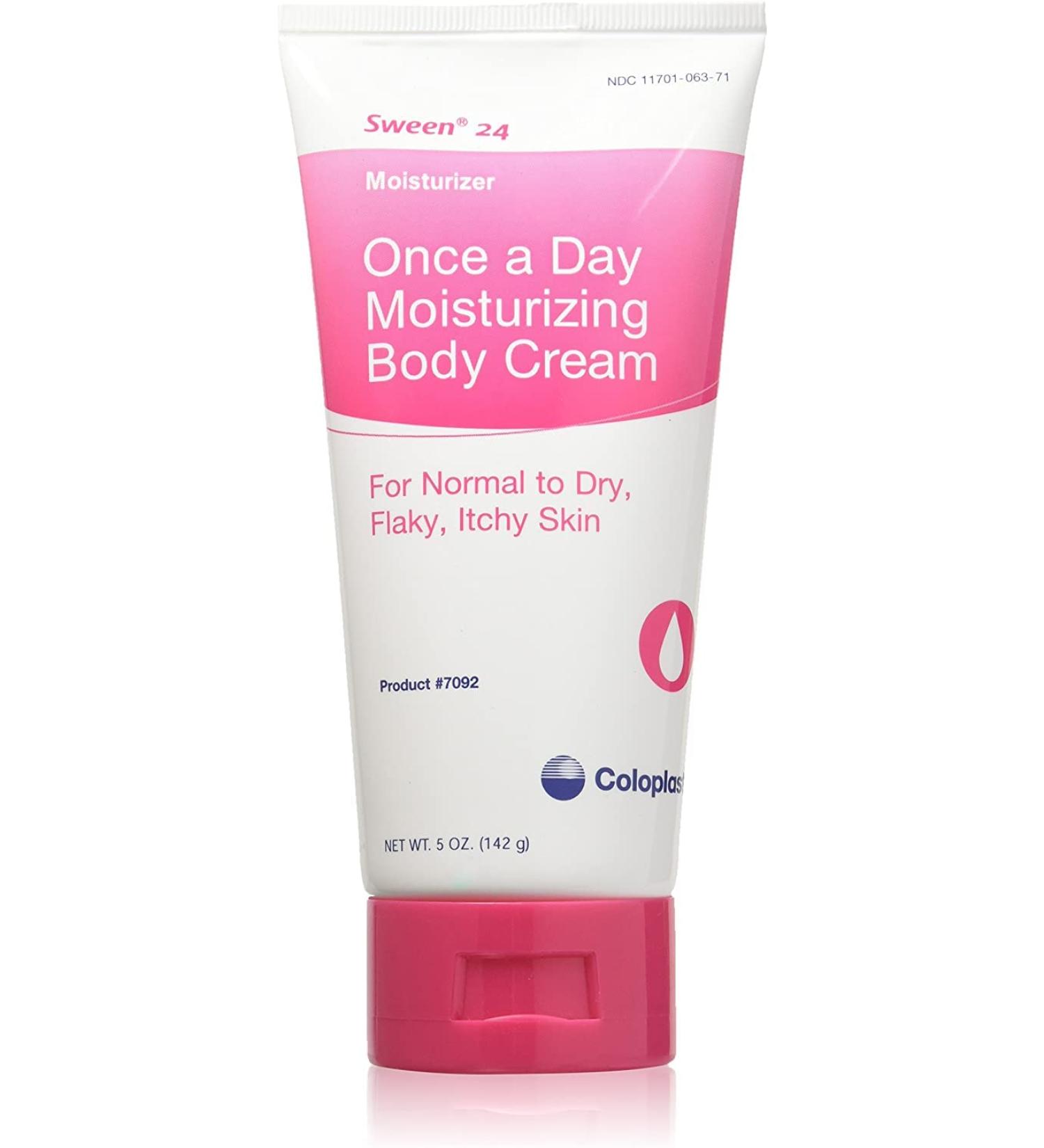 Coloplast Sween 24 Unscented Cream: 5 oz Moisturizing Body Lotion for All Skin Types - Paraben & Alcohol Free