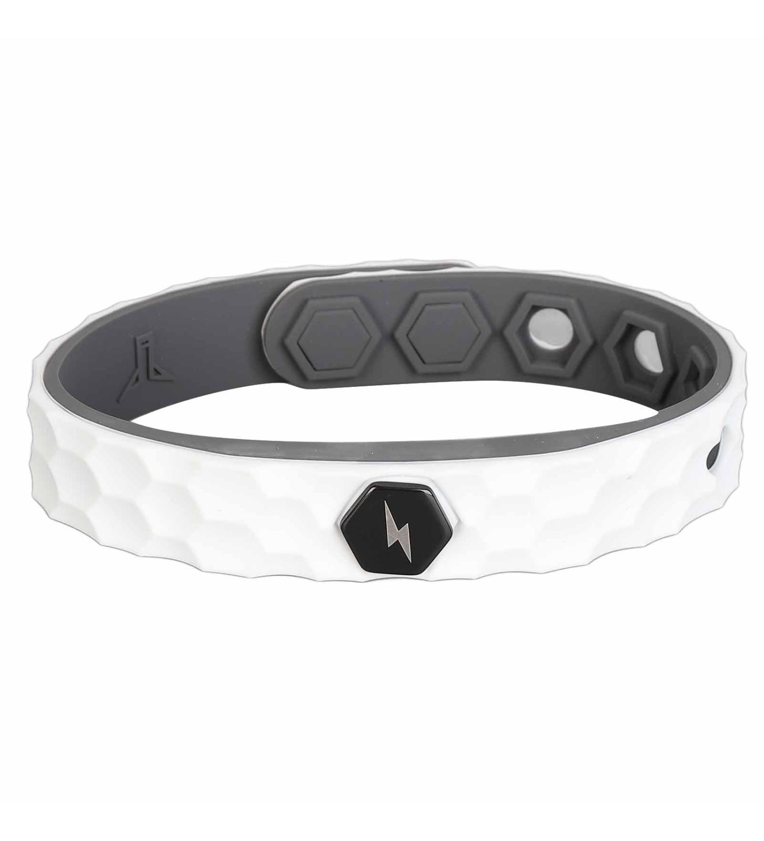 Saluaqui Waterproof Anti-Static Manual Band - Comfortable Light Anion Bracelet for Electrostatic Removal for Men & Women (White) - Buy Online on GoSupps.com