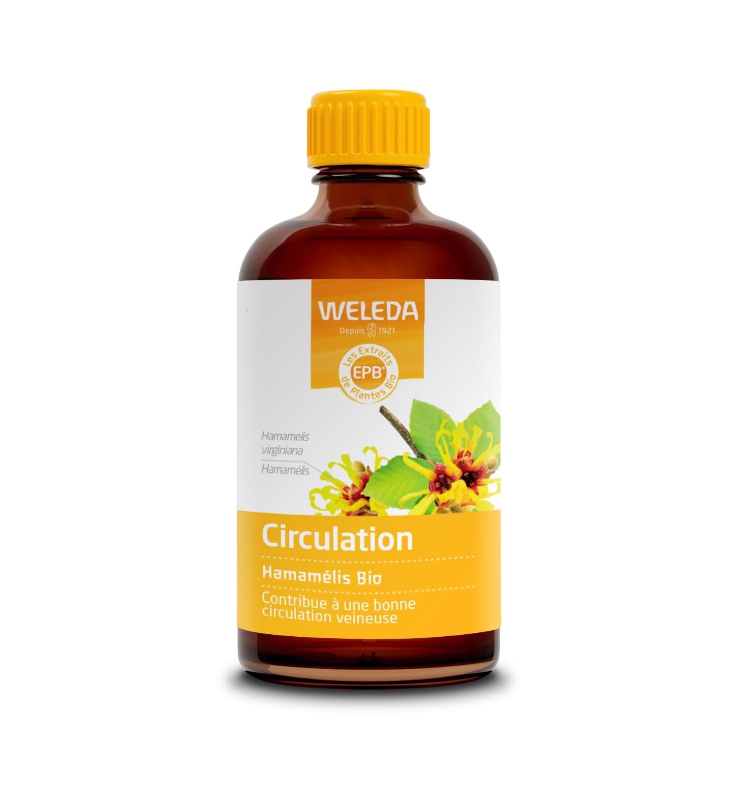 WELEDA - EPB Organic Witch Hazel - Circulation - Natural Food Supplement - Contributes to good venous circulation - Organic** - Vegan*** - 100 ml - Buy Online on GoSupps.com