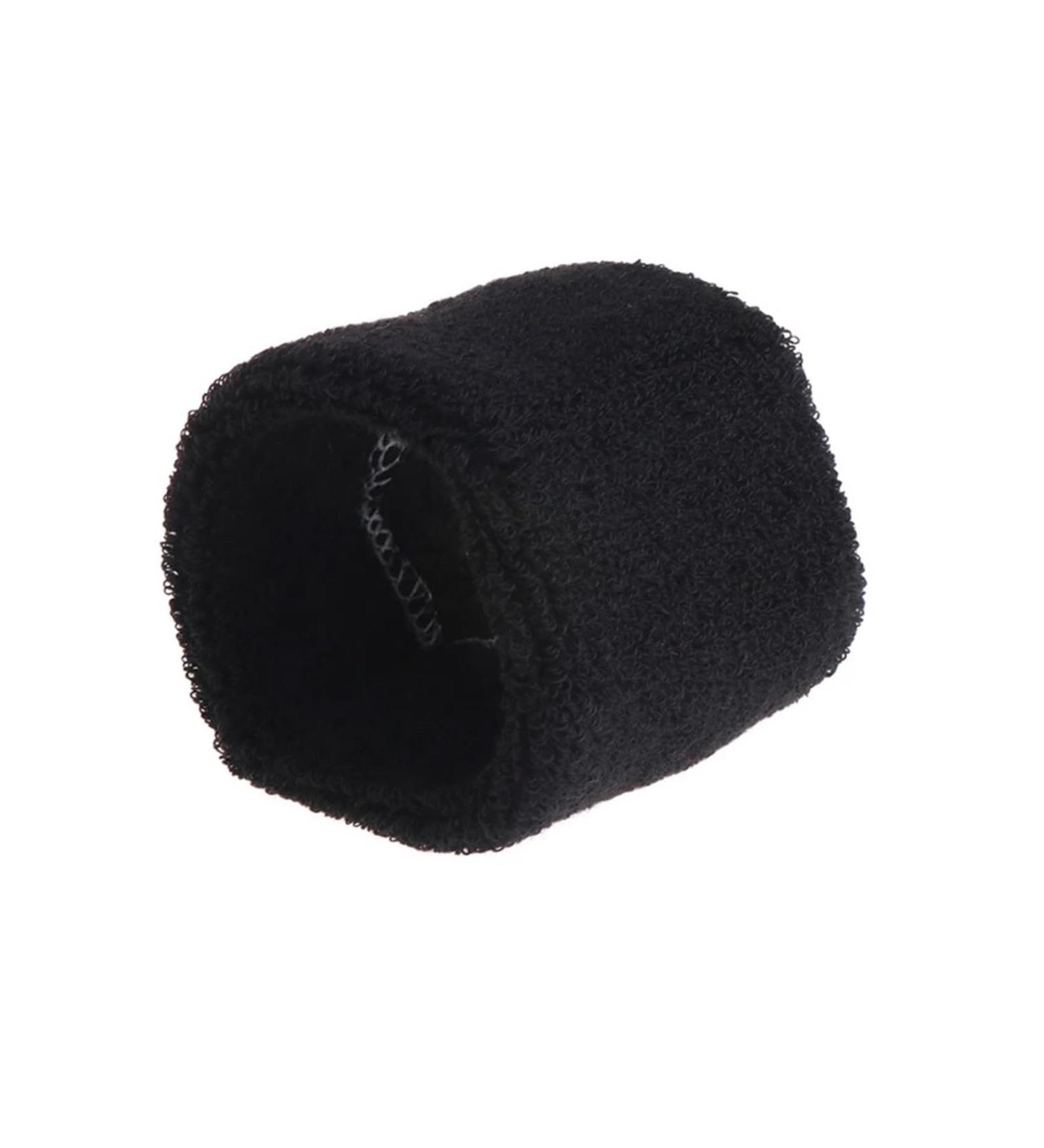 Buy Cotton Unisex Sport Sweatband Wristband for Basketball & Running - Black 8x5 | Ideal Wrist Brace - Buy Online on GoSupps.com