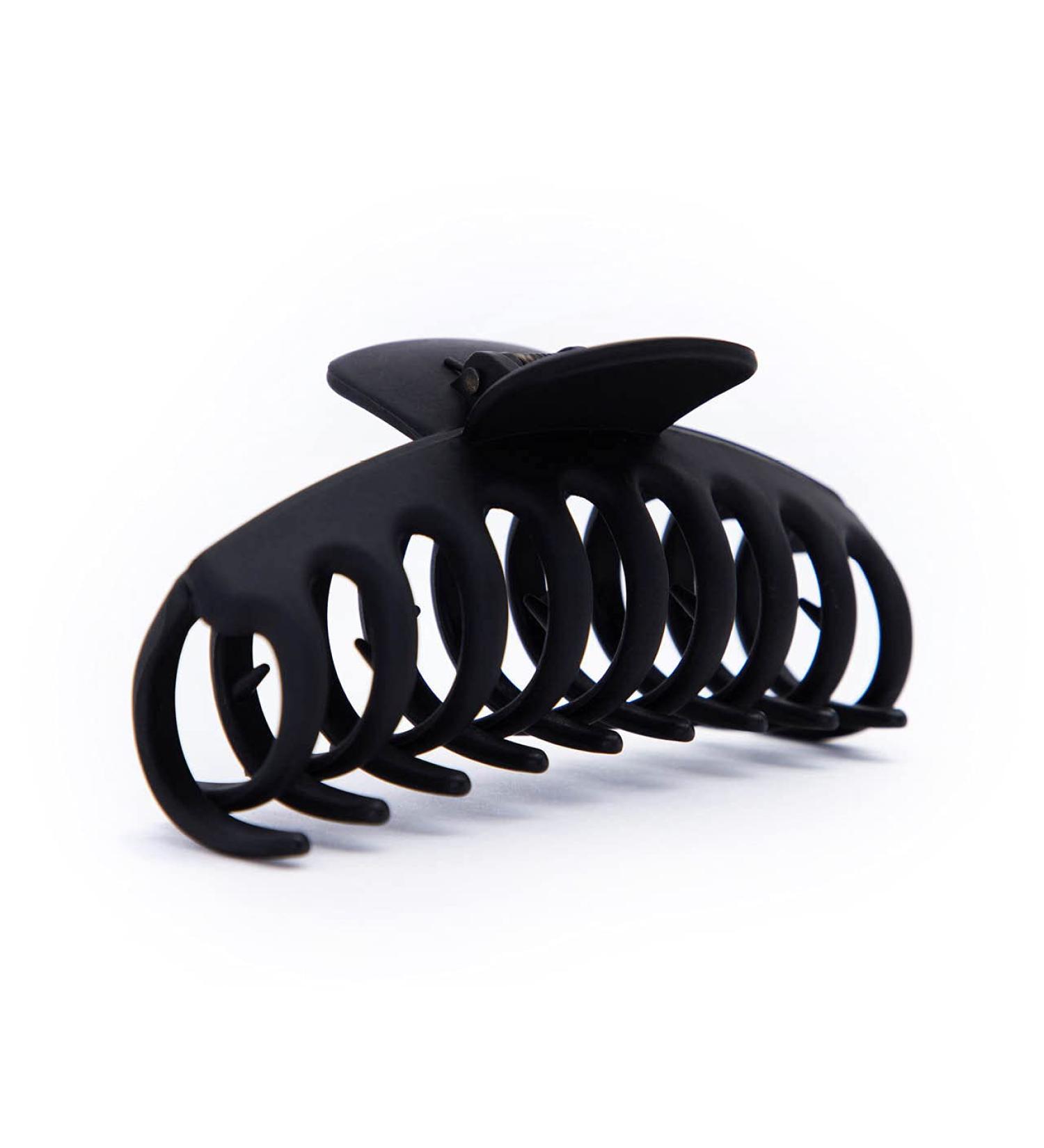 Oversized Black Claw Clip - Kitsch Recycled Plastic Hair Clip for Women | Large Claw Clip for Thick Hair | Jaw Clips for Girls - 1 Piece - Buy Online on GoSupps.com