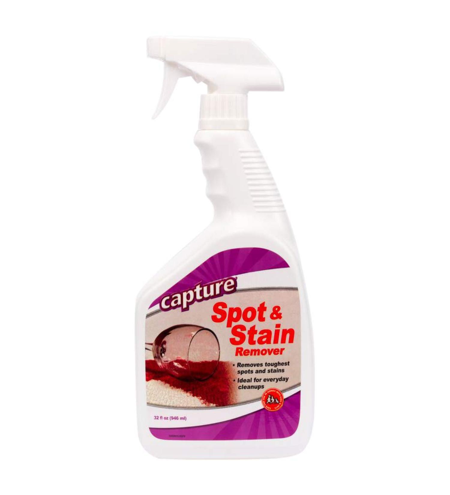 Spot and Stain Remover Carpet Cleaner - 32oz Spray for Tough Stains like Dirt, Juice, Coffee, Wine, and Food - Sofa and Rug Stain Eliminator - Multi-Purpose Cleaning Essential - Buy Online on GoSupps.com