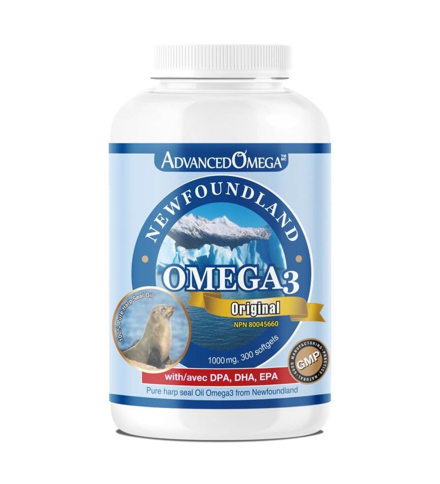 ADVANCED OMEGA Seal Oil 1000MG (300 Count) Canadian Newfoundland Harp Seal Omega-3 Supplement Non-GMO Gluten-free Soy-free and Dairy-free Made in Canada 300 count (Pack of 1) - Buy Online on GoSupps.com