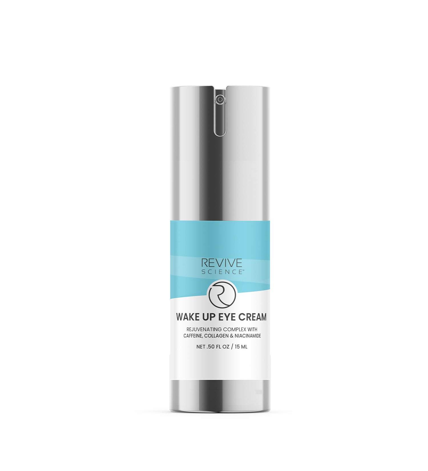 Revive Science Eye Cream - Anti-Aging Under Eye Treatment for Dark Circles, Puffiness & Wrinkles with Collagen & Caffeine (0.5 Fl Oz) - Buy Online on GoSupps.com