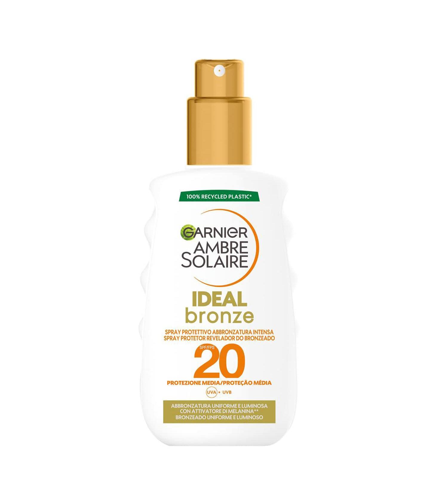 Garnier Garnier Ambre Solaire Ideal Bronze Face and Body Melanin Activator for an Intense and Even Tan with Medium Protection SPF20 200 ml
