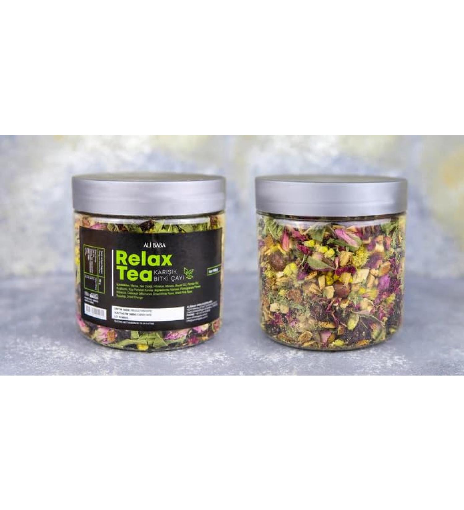 Ali Baba Relax Tea (Rahatlat c Cay) | Embrace Tranquility and Quality Sleep | Experience the Essence of Relaxation with Nature's Herbal Goodness | 100g