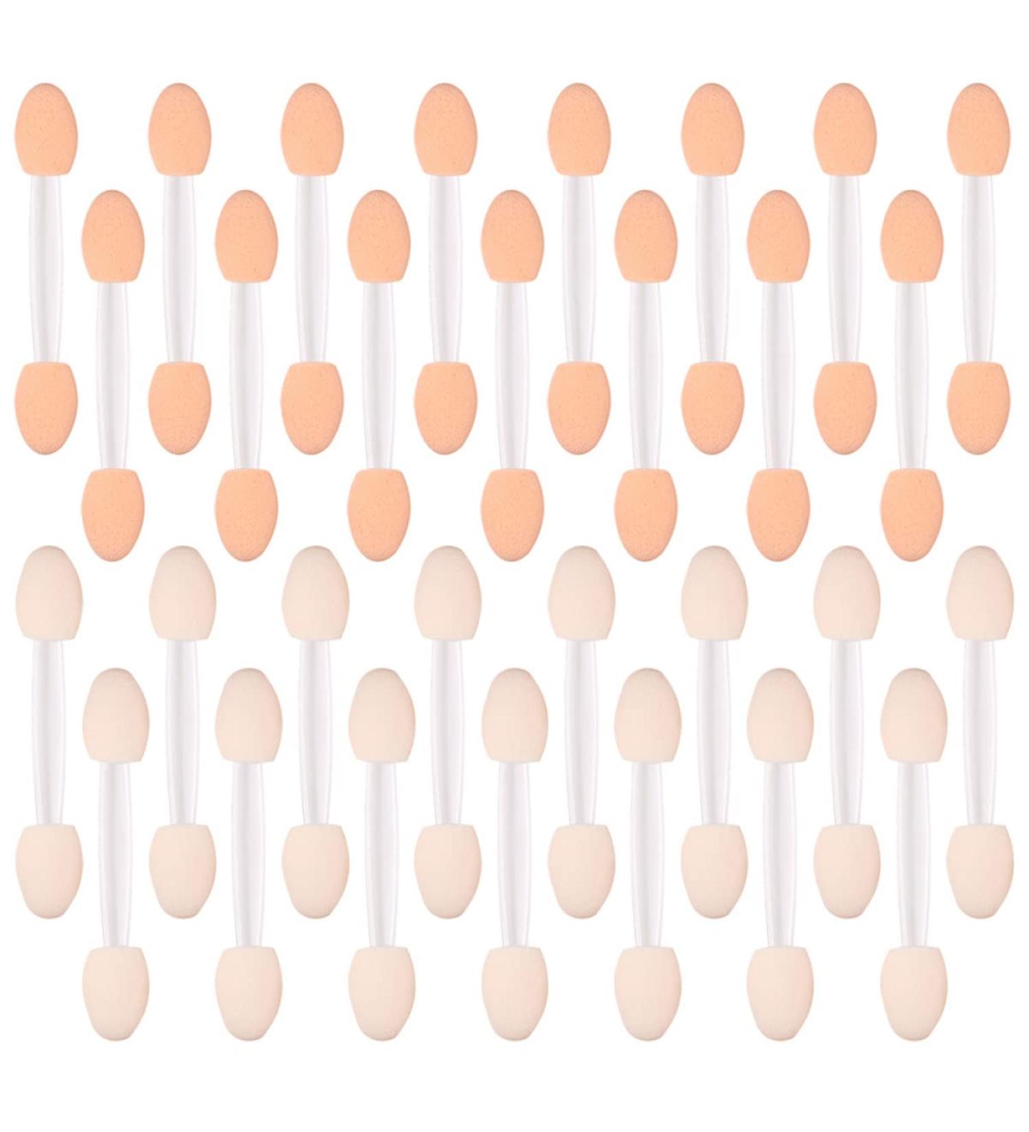 LALAFINA Makeup Eyeshadow 30 pcs Eyeshadow Disposable Dual Sides Sponge Eye shadow Makeup Brush for Travel Double Ended Makeup Brush - Buy Online on GoSupps.com